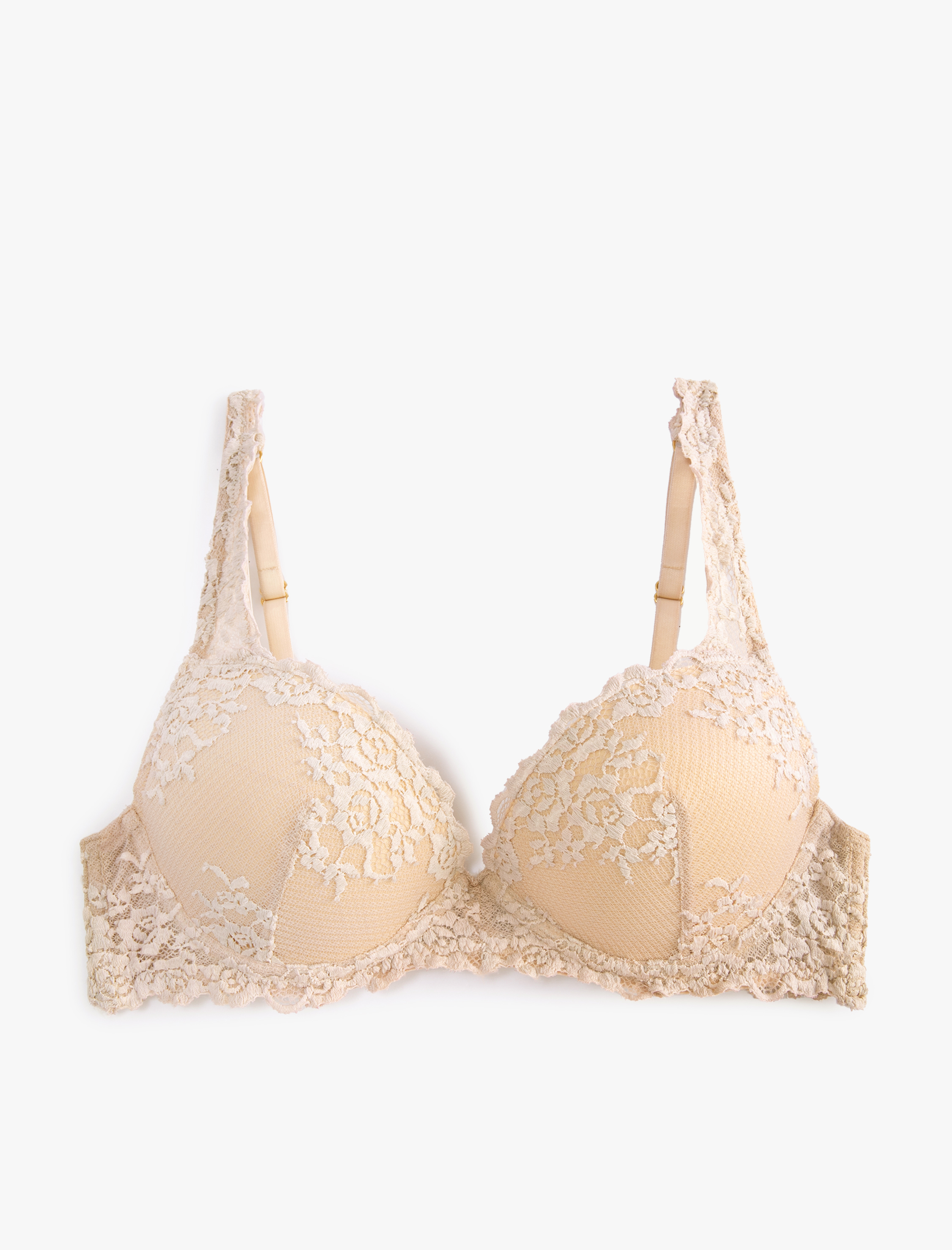 Push Up Sütyen Dantelli Dolgulu Kaplı Balenli