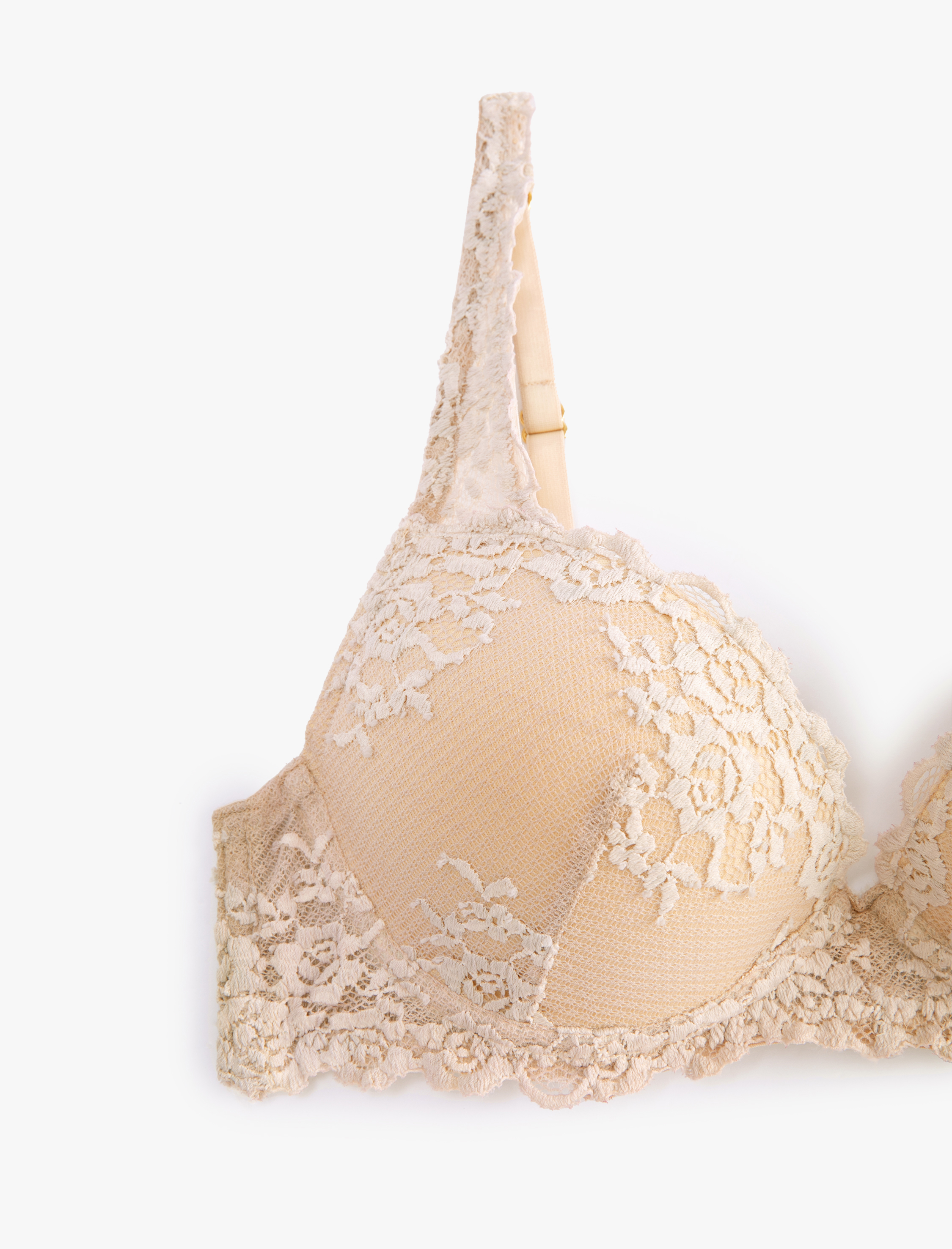 Push Up Sütyen Dantelli Dolgulu Kaplı Balenli