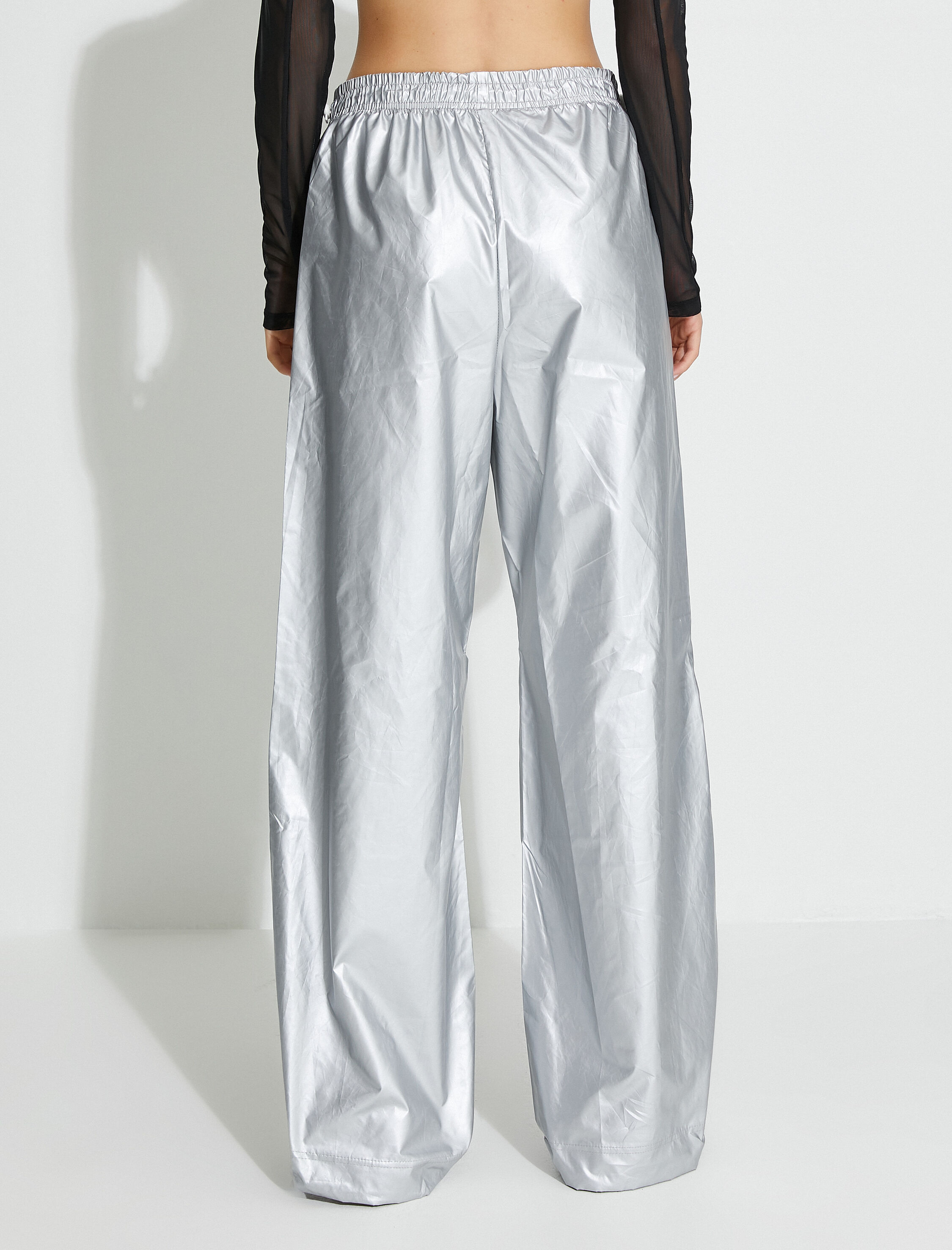   Paraşüt Eşofman Altı Metalik Beli Lastikli Cepli Su İtici Özellikli