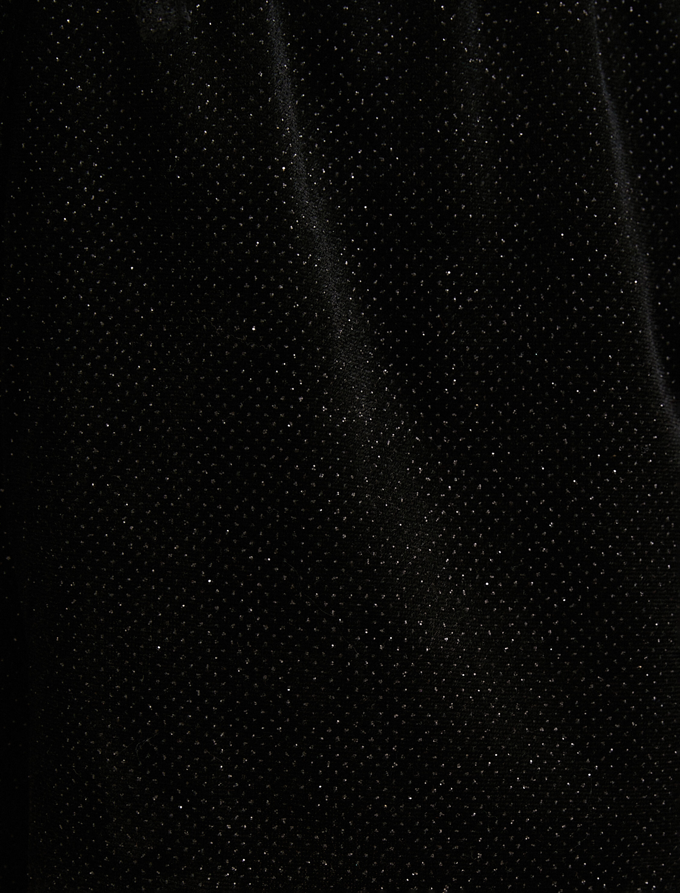   Kadife Pijama Altı Beli Bağcıklı Simli