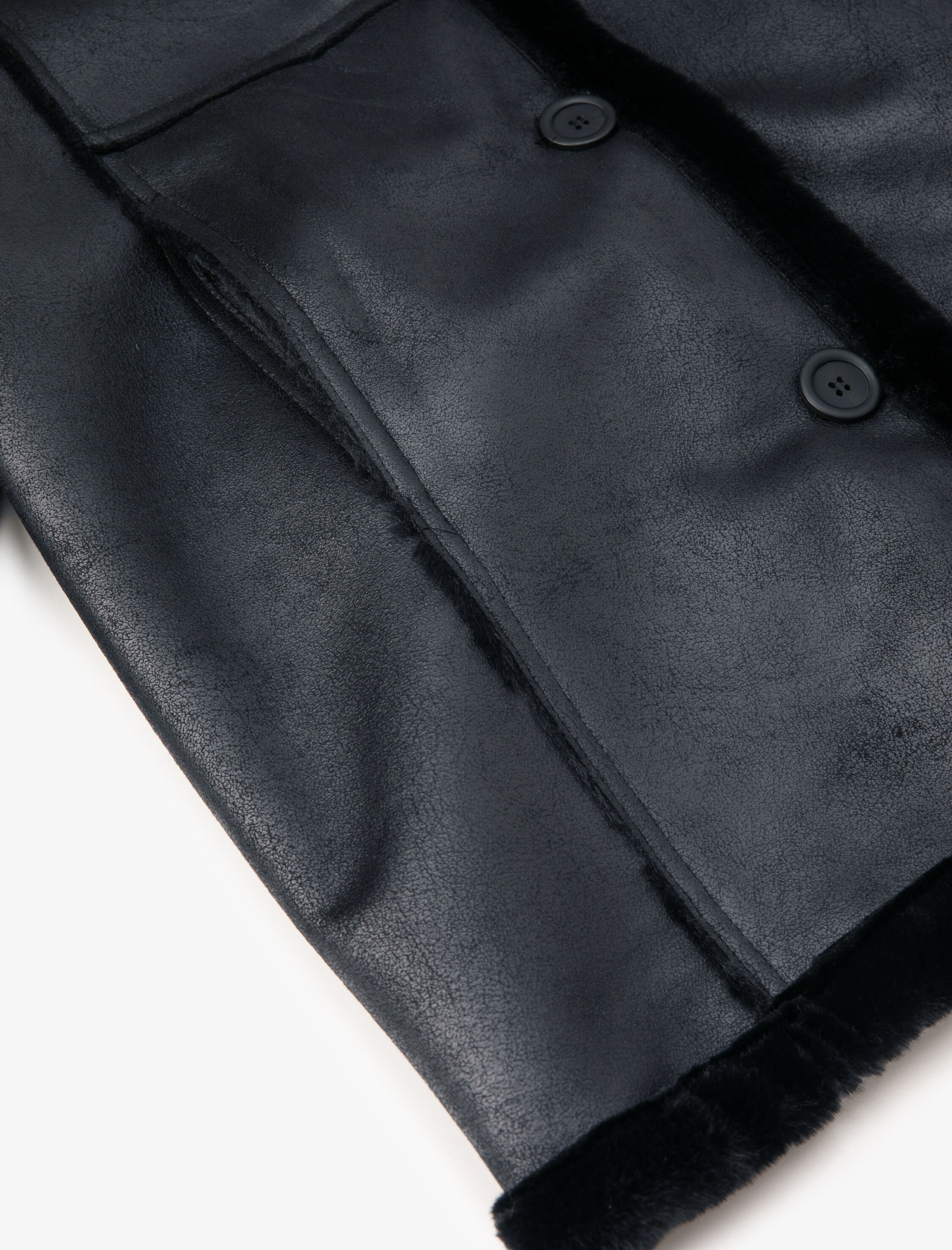   Melis Ağazat X Koton - Suni Kürklü Suni Deri Mont