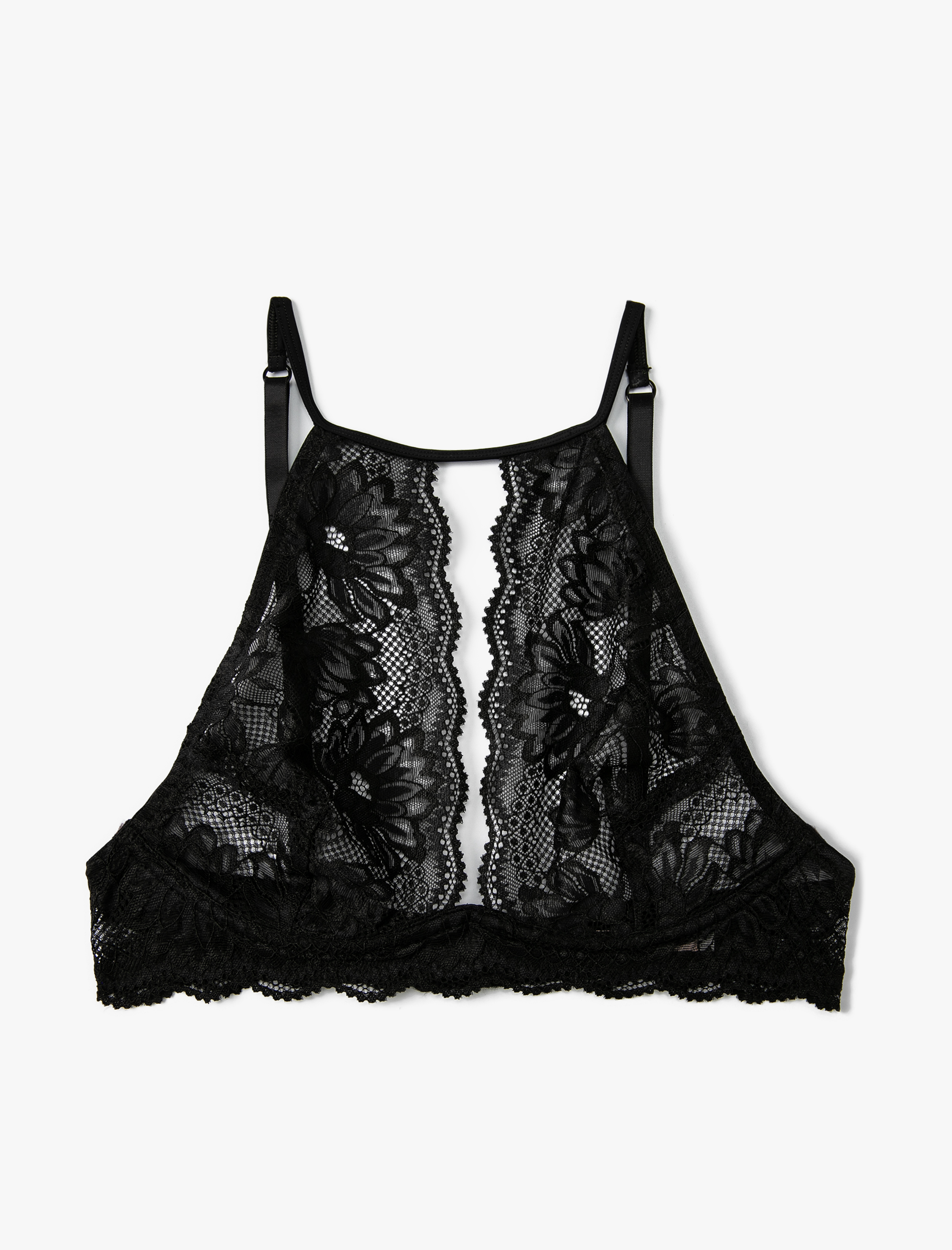 Dantelli Bralet Sütyen Dolgusuz Kapsız Balensiz