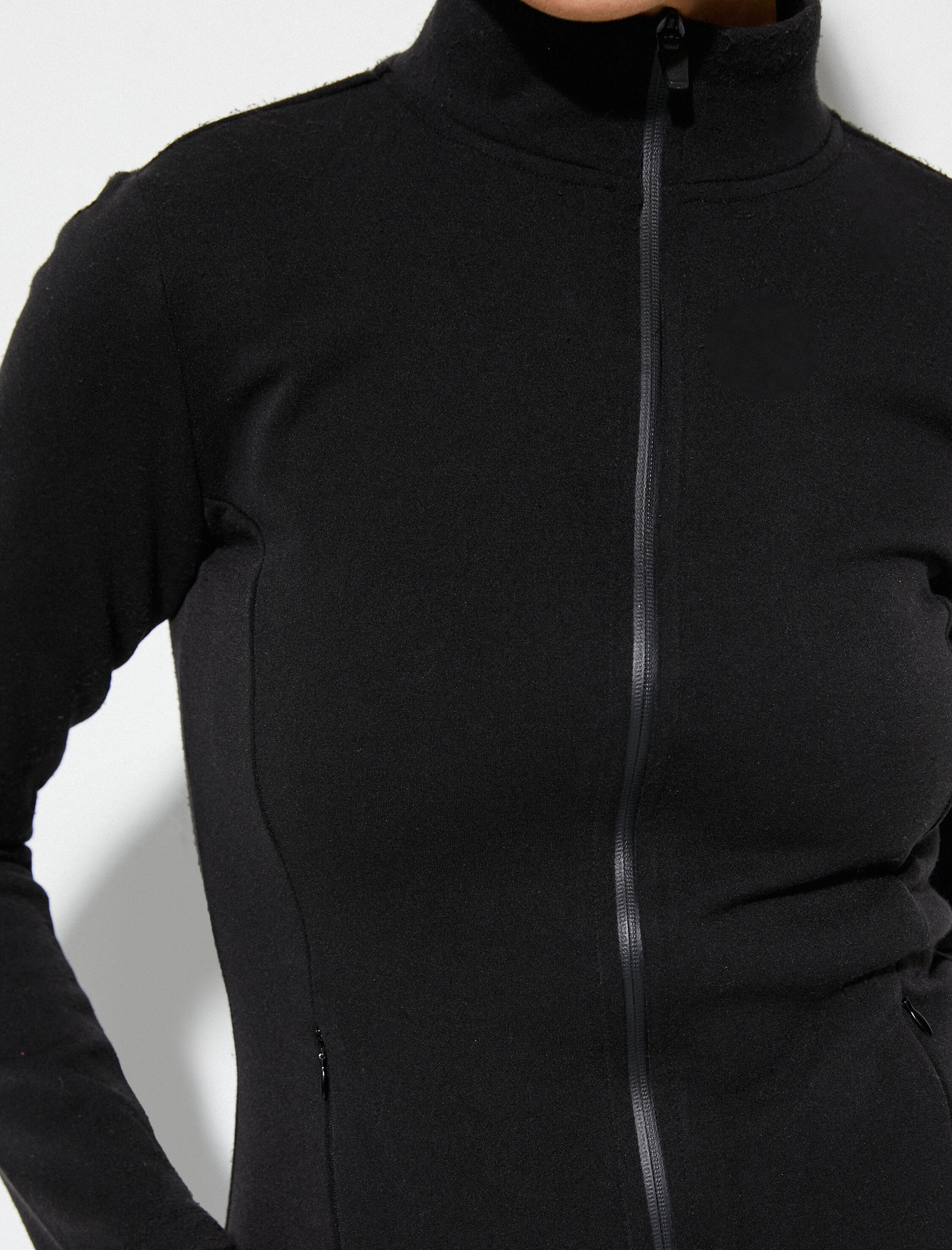   Polar Hırka Fermuarlı Cepli Dik Yaka