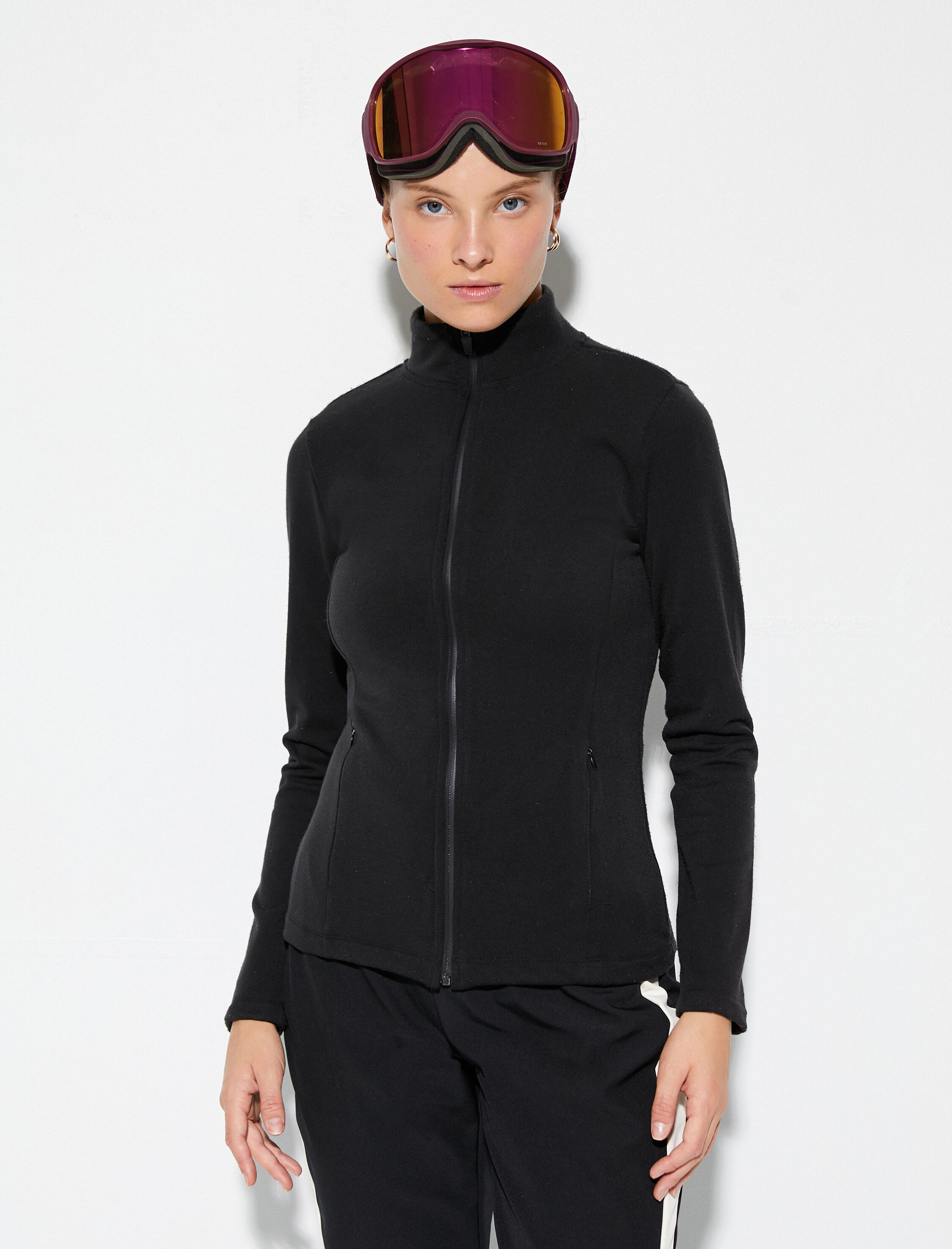   Polar Hırka Fermuarlı Cepli Dik Yaka