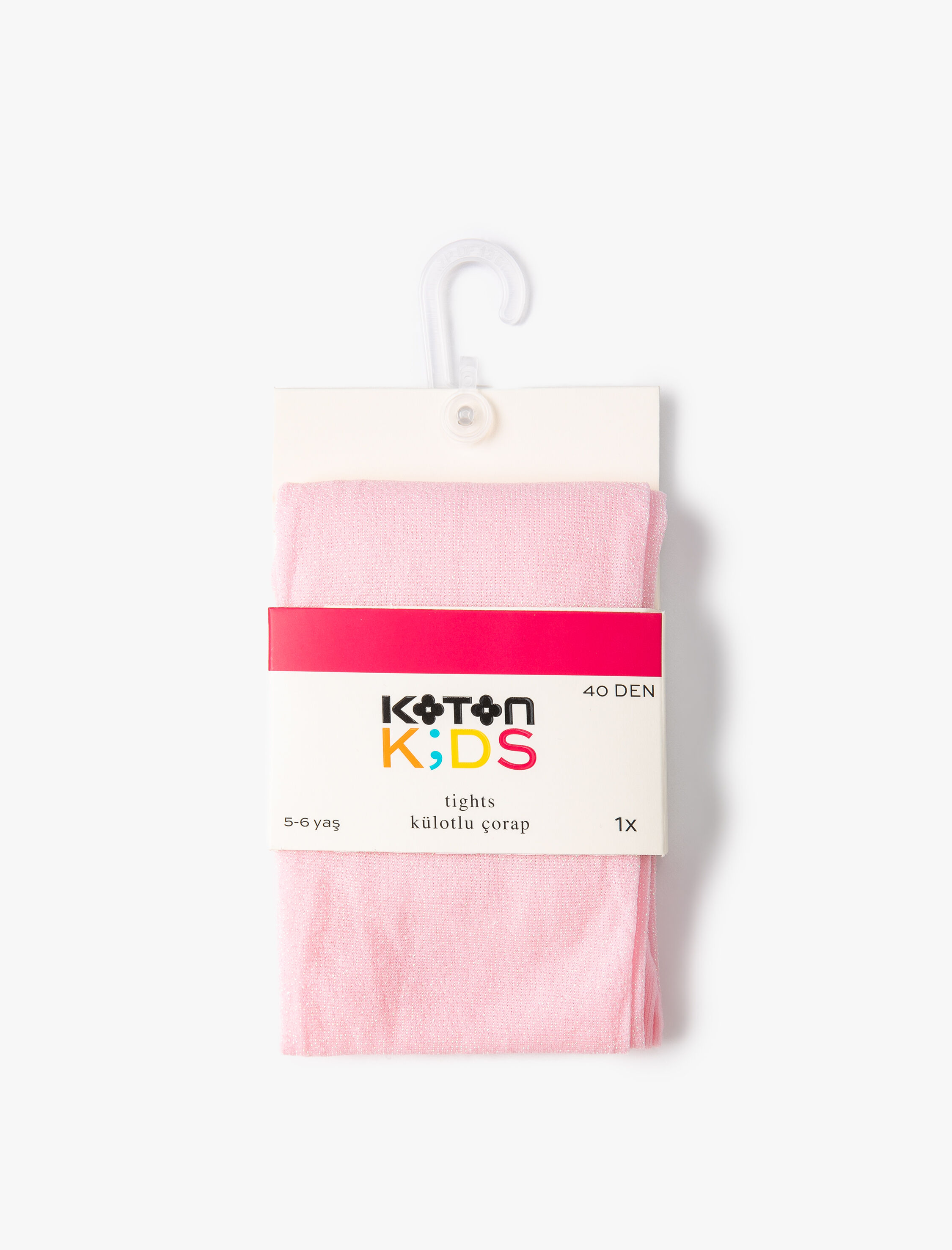  Kız Çocuk Parlak Detaylı Külotlu Çorap 40 Den