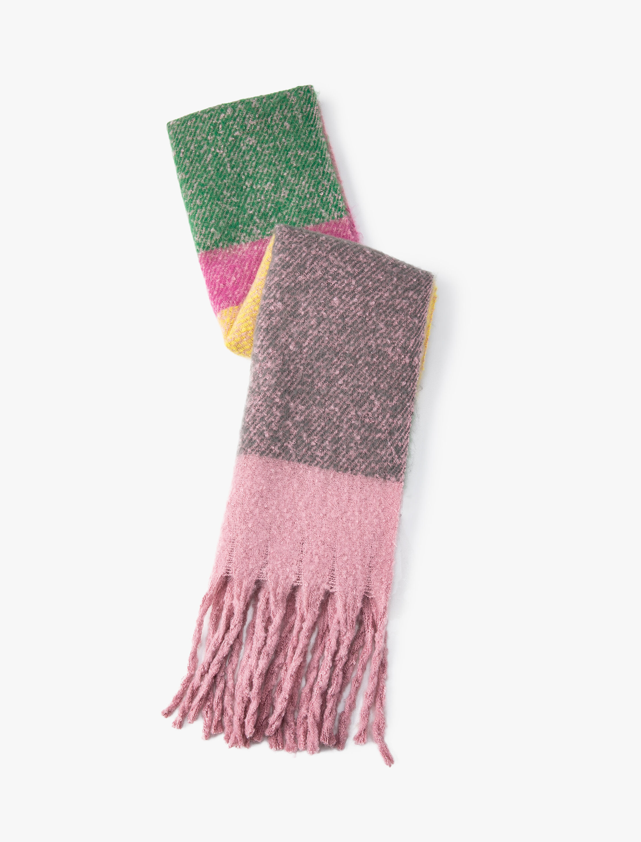  Kadın Yumuşak Püsküllü Çok renkli  Atkı