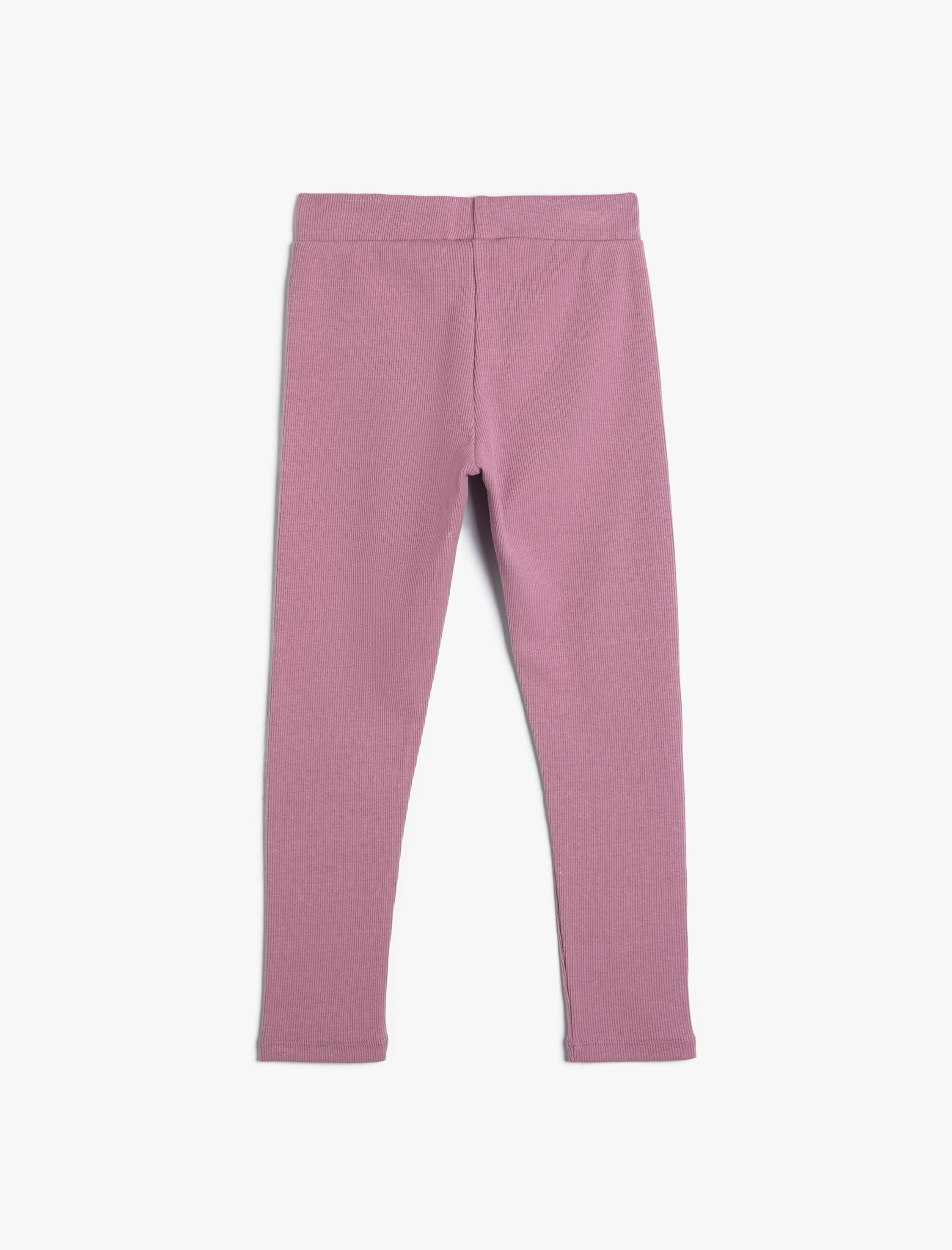  Kız Çocuk Basic Tayt Beli Lastikli Kaşkorse Pamuklu