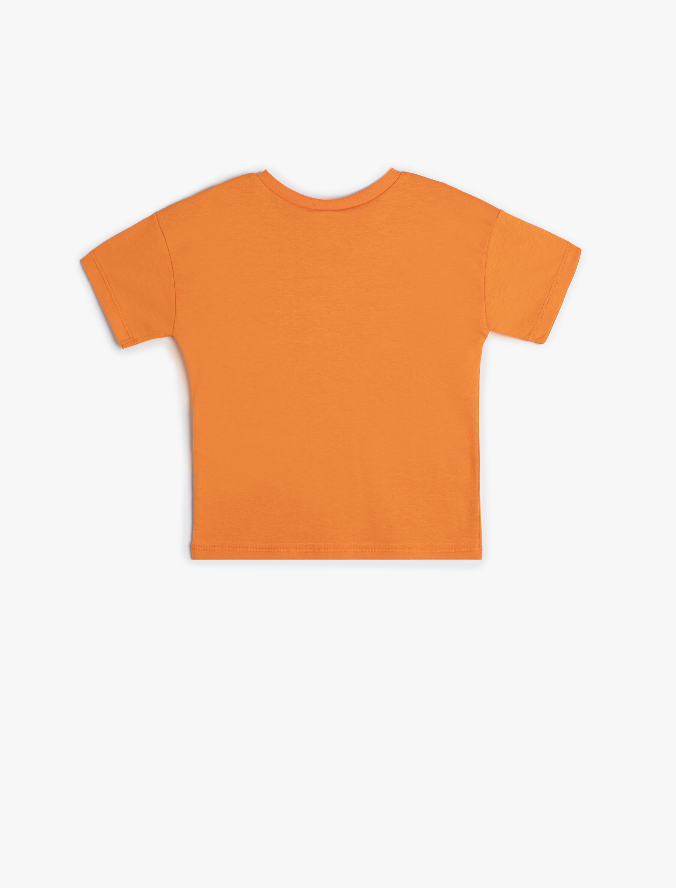  Erkek Bebek Basic Tişört Kısa Kollu Cep Detaylı Pamuklu