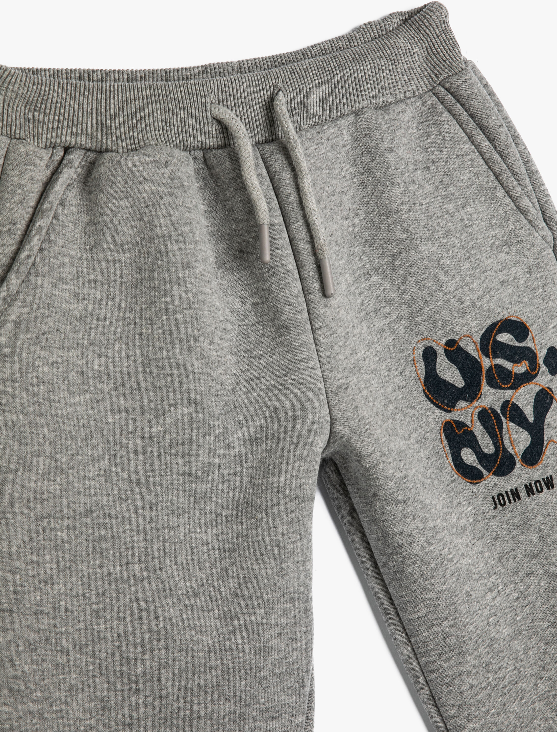  Erkek Çocuk Jogger Eşofman Altı Şehir Baskılı Beli Bağlamalı Cepli Şardonlu