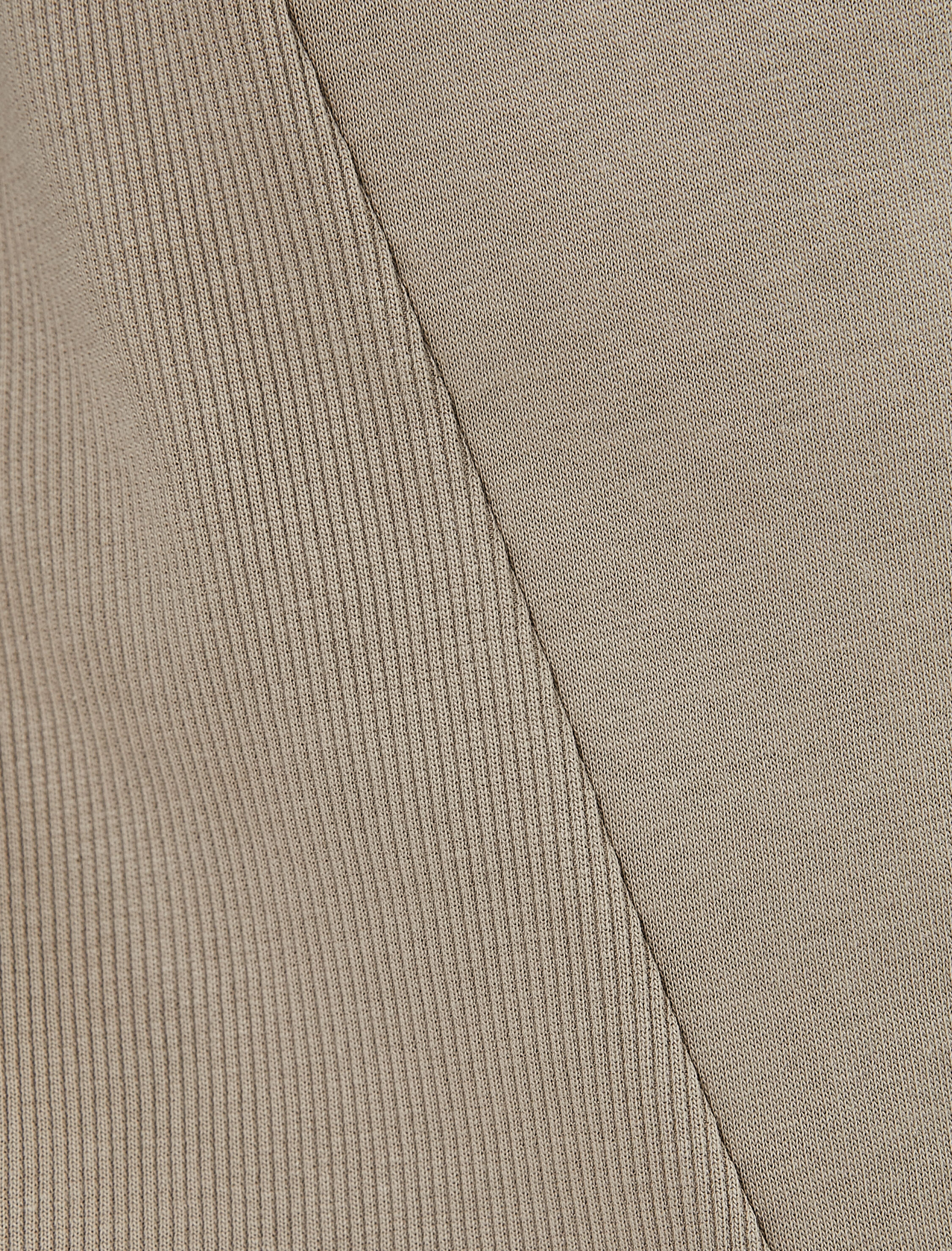   Bisiklet Yaka Sweatshirt Dikiş Detaylı Rahat Kesim Şardonlu