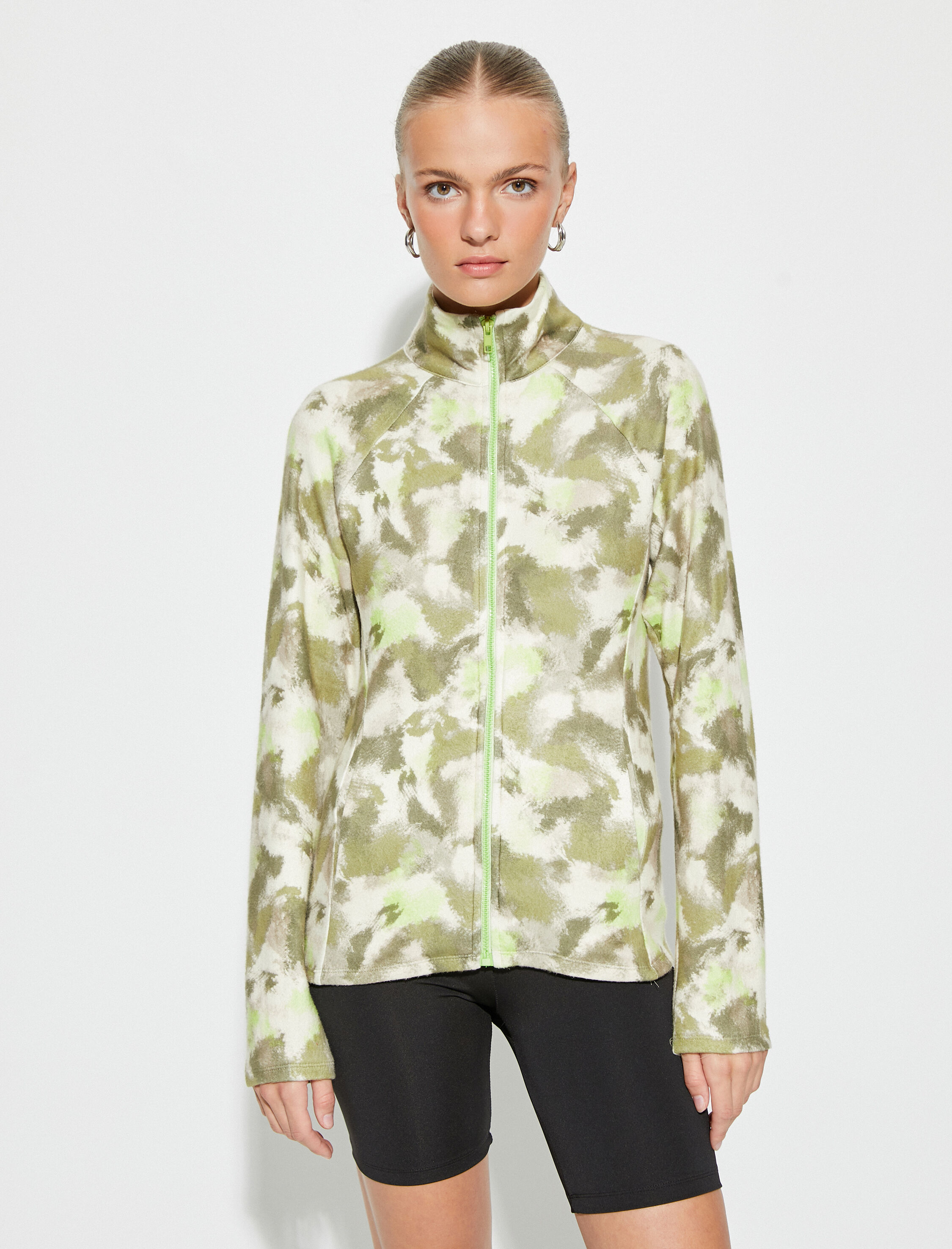   Outdoor Hırka Fermuarlı Dik Yaka Cepli