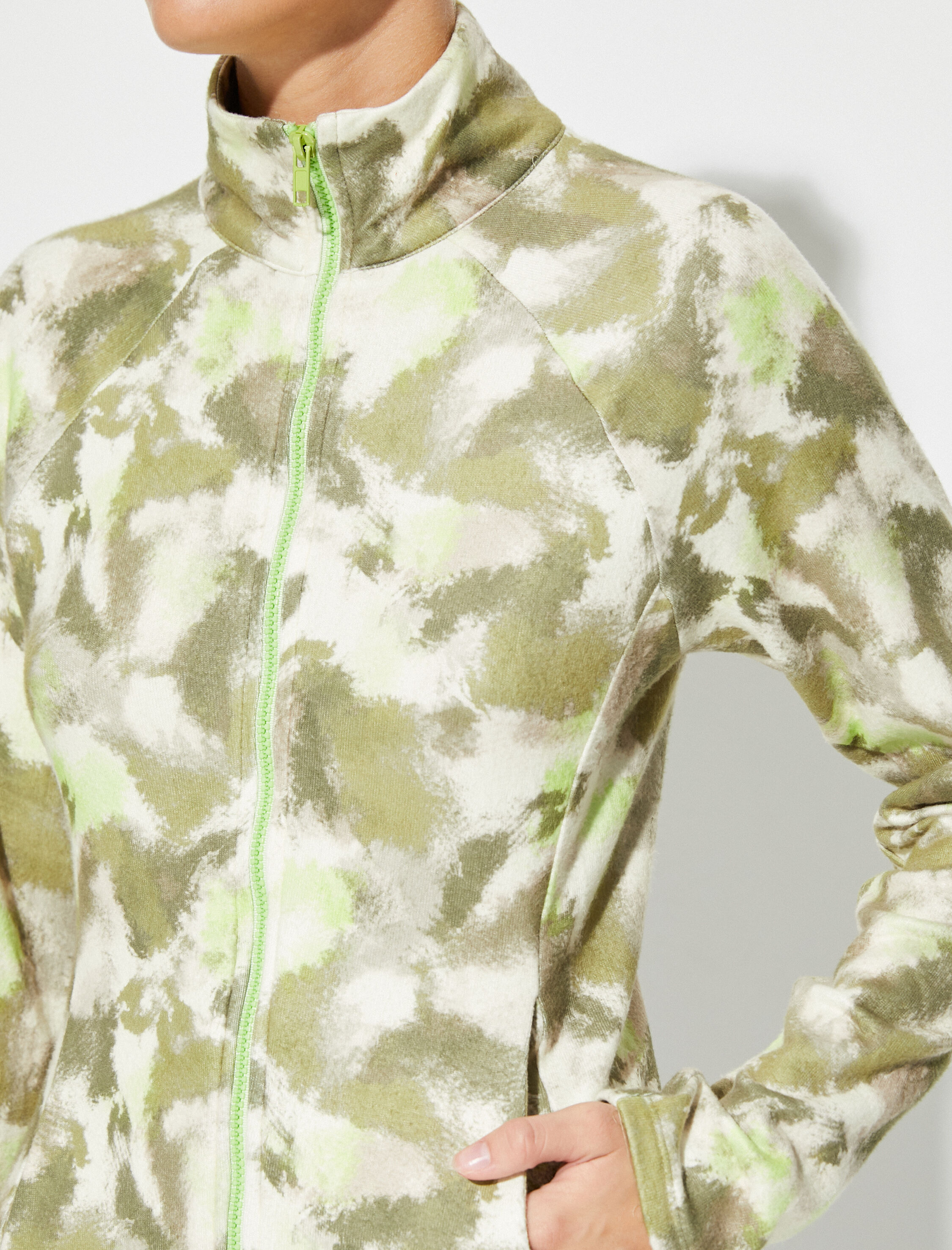   Outdoor Hırka Fermuarlı Dik Yaka Cepli