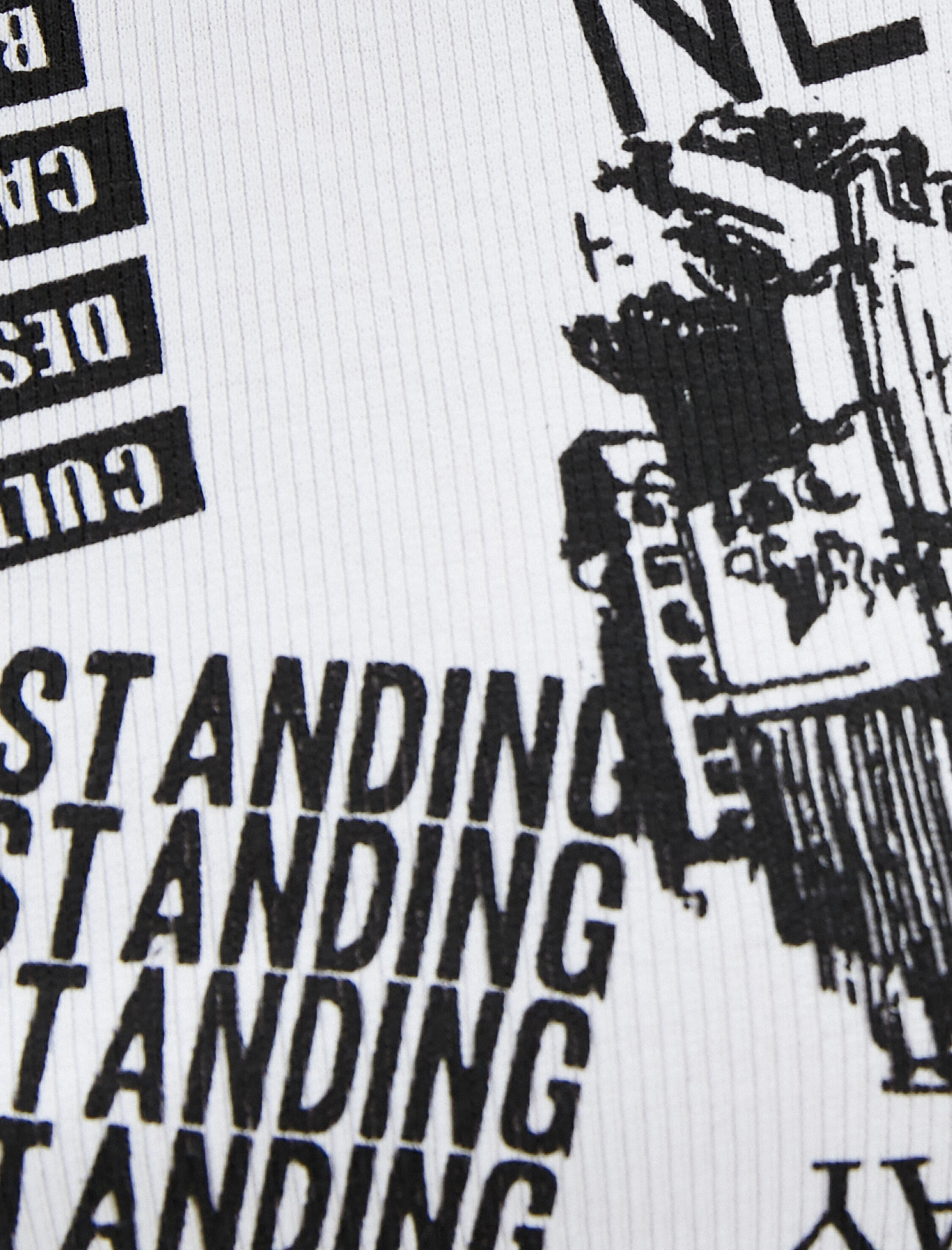   Baskılı Crop Tişört Slim Fit Kısa Kollu Bisiklet Yaka Pamuklu