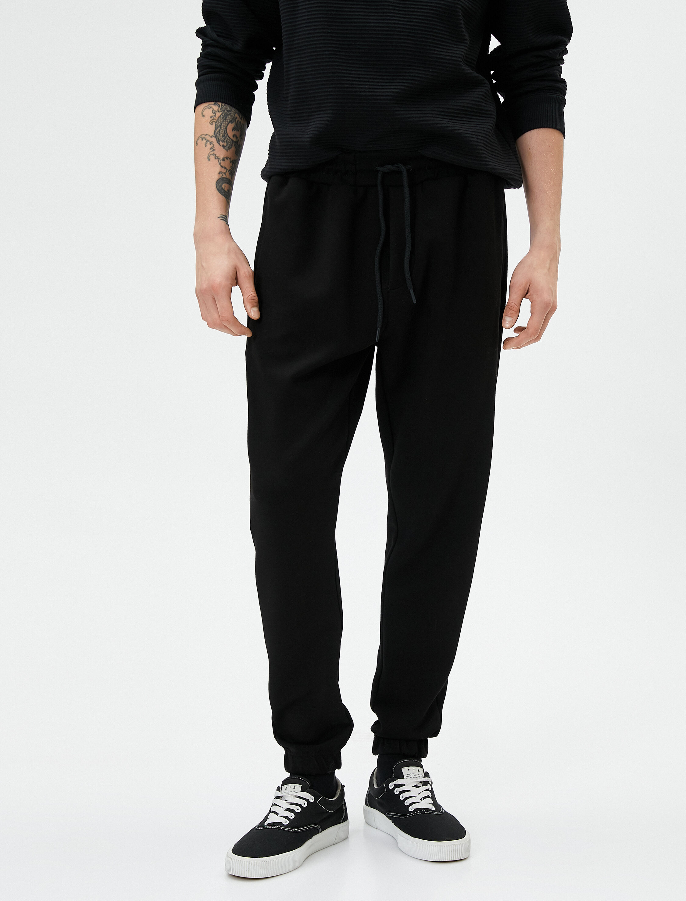   Jogger Eşofman Altı Basic Beli Bağcıklı Cepli