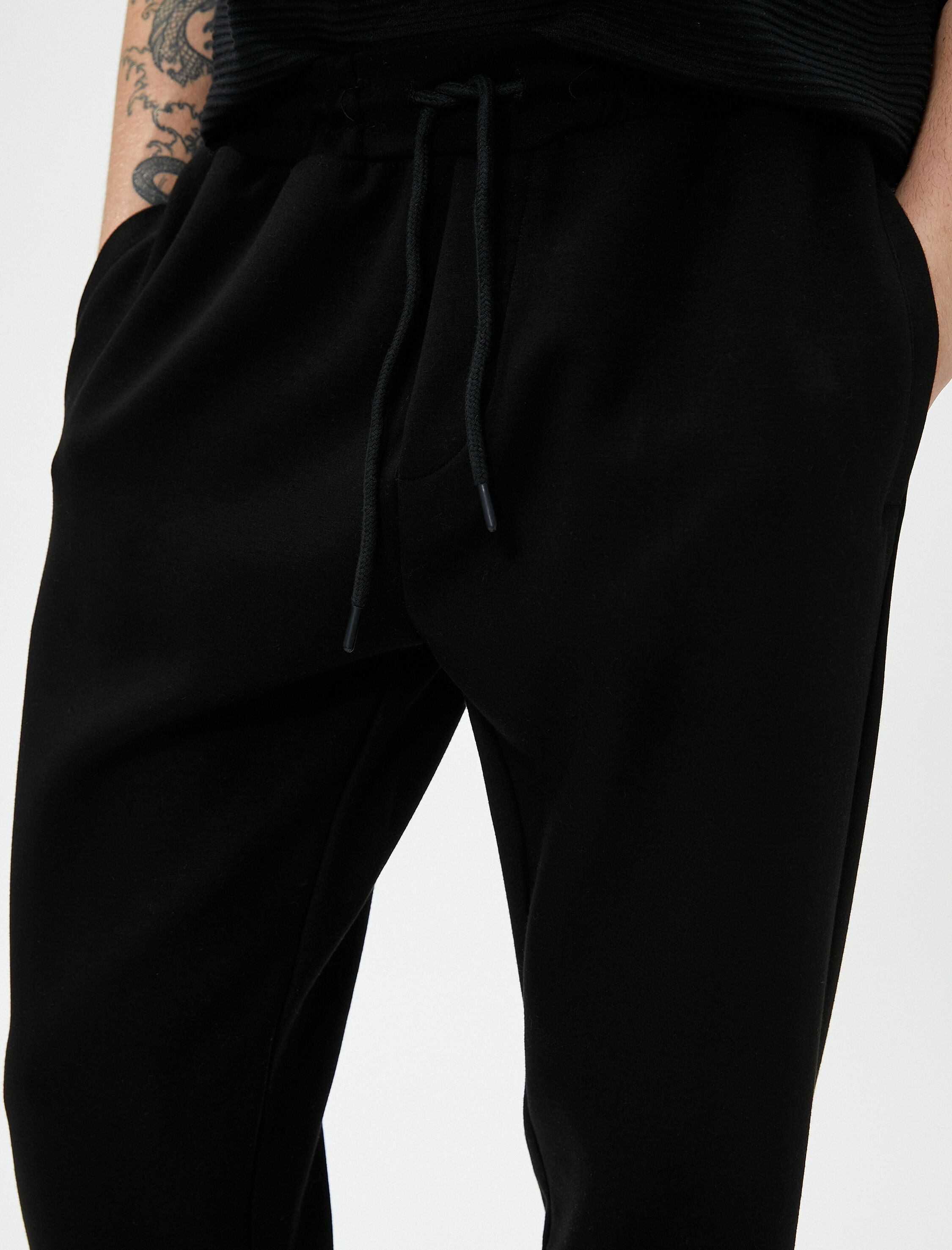   Jogger Eşofman Altı Basic Beli Bağcıklı Cepli