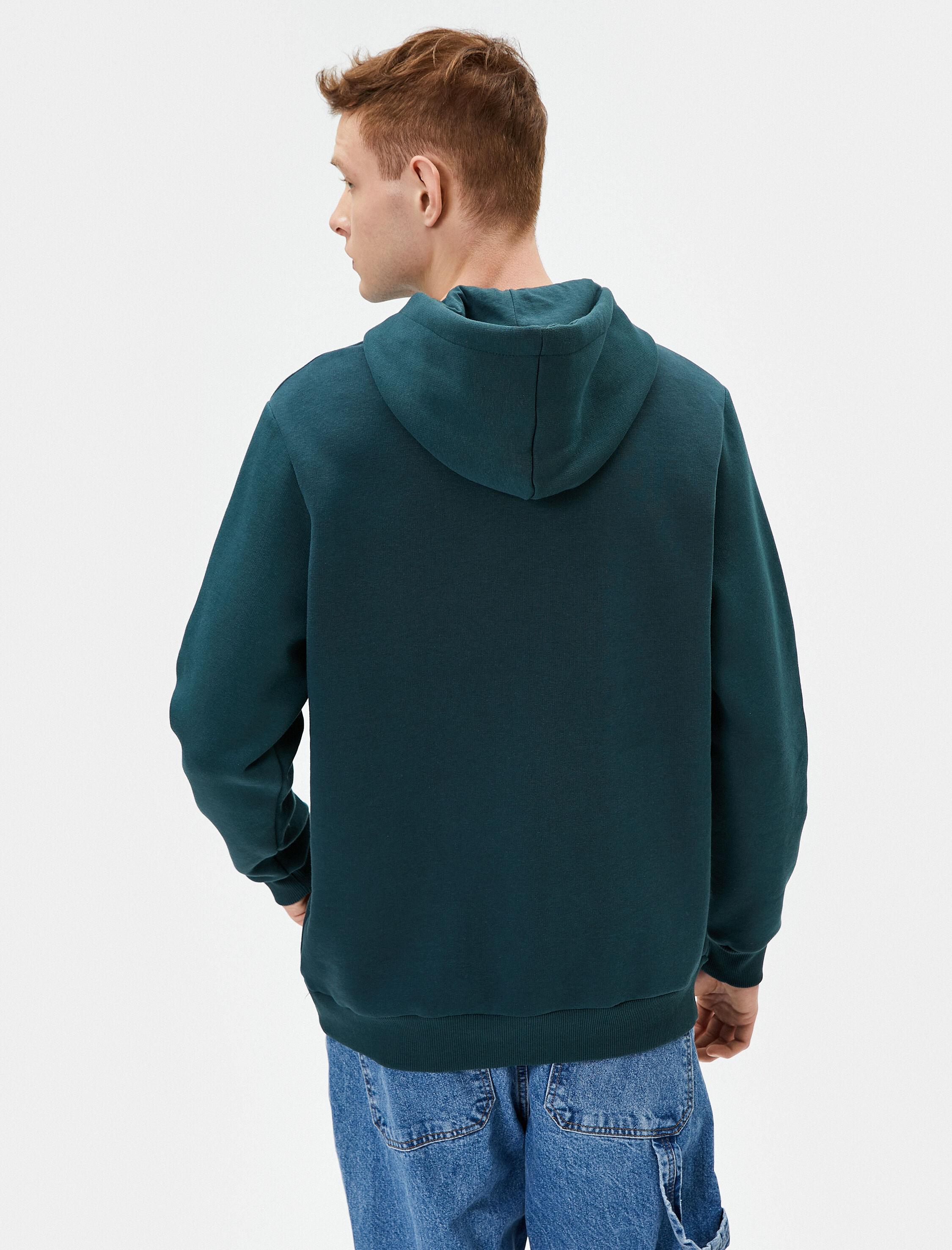   Rick and Morty Kapşonlu Sweat Lisanslı Baskılı Şardonlu