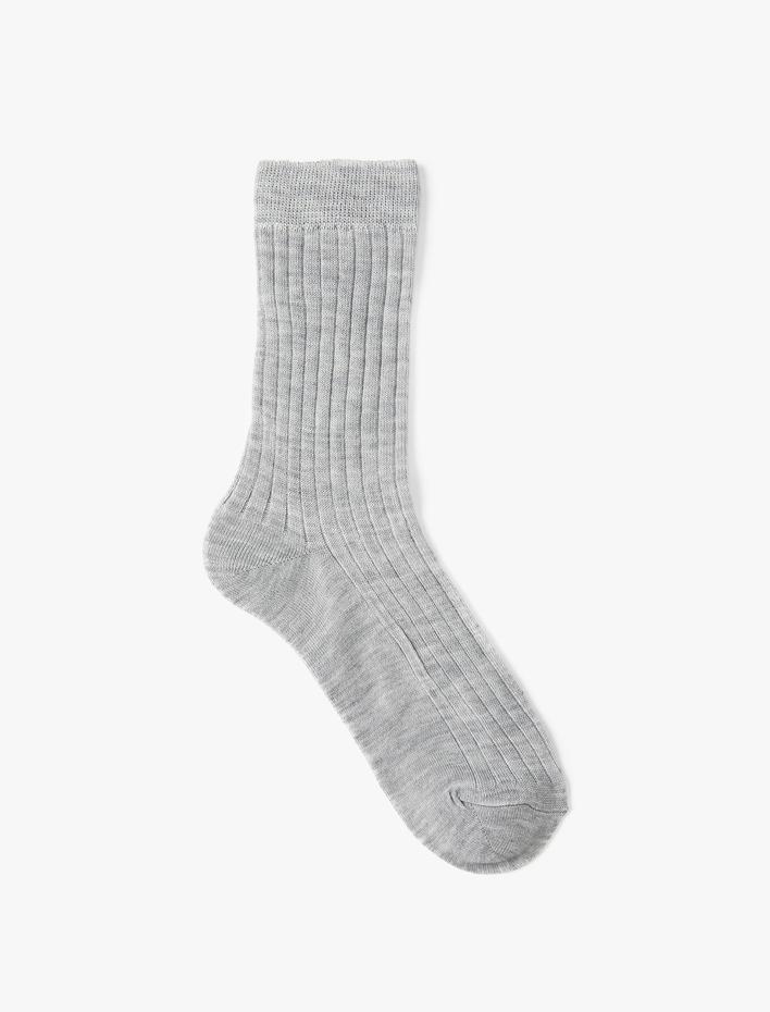 Kadın Soket Çorap Kalın Dokulu