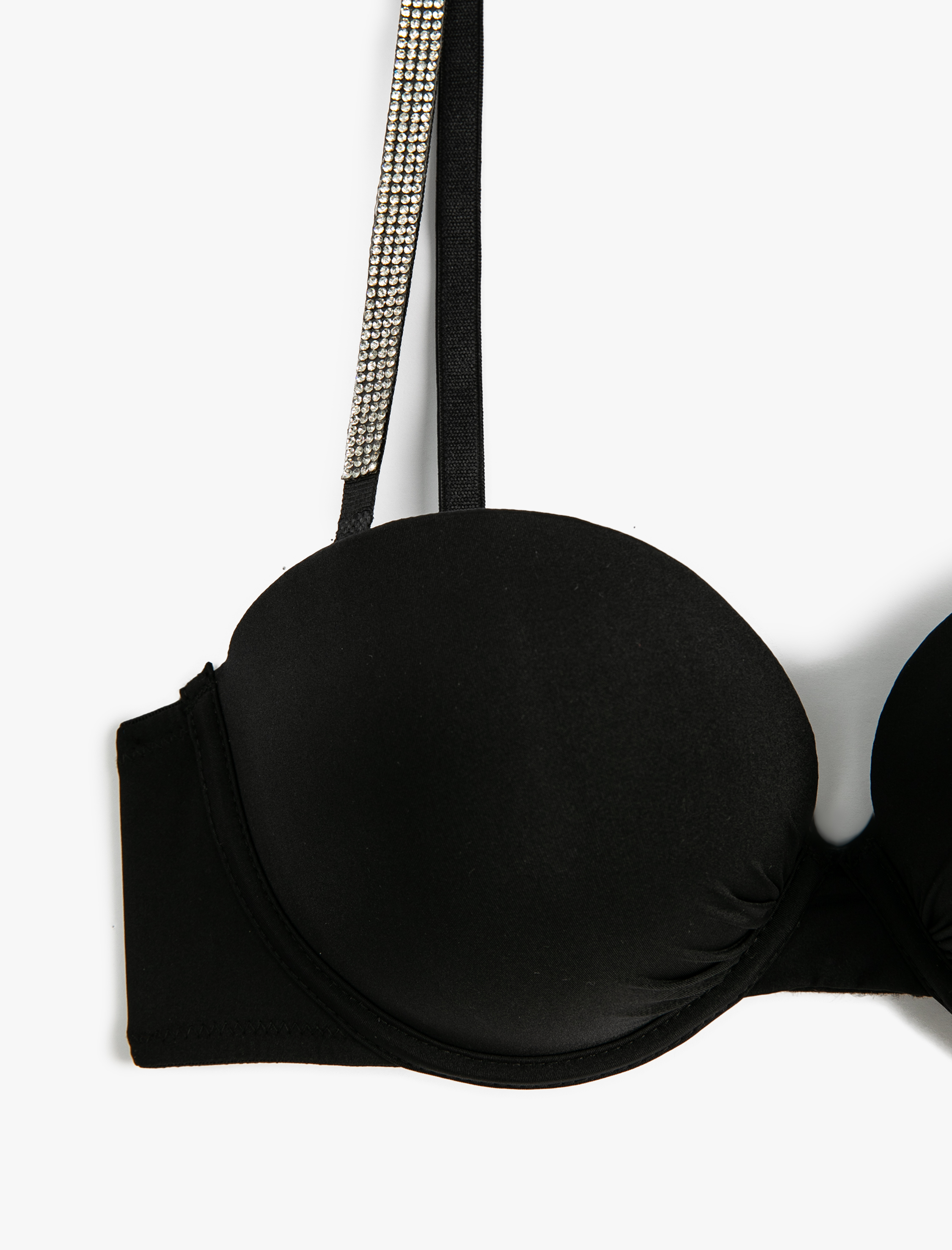   Destekli Taşlı Sütyen Balenli Ekstra Dolgulu