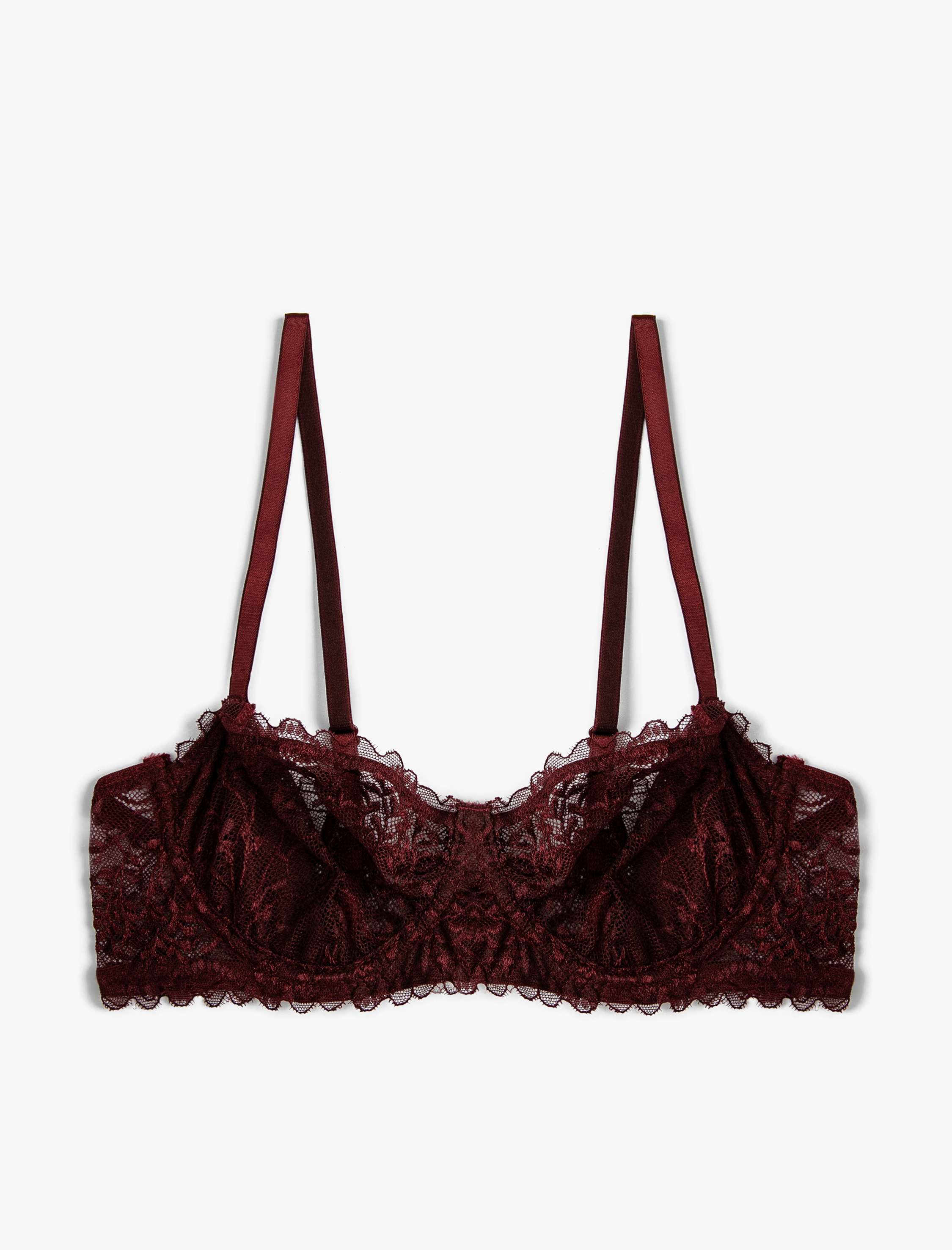 Dantelli Sütyen Balenli Dolgusuz Kapsız