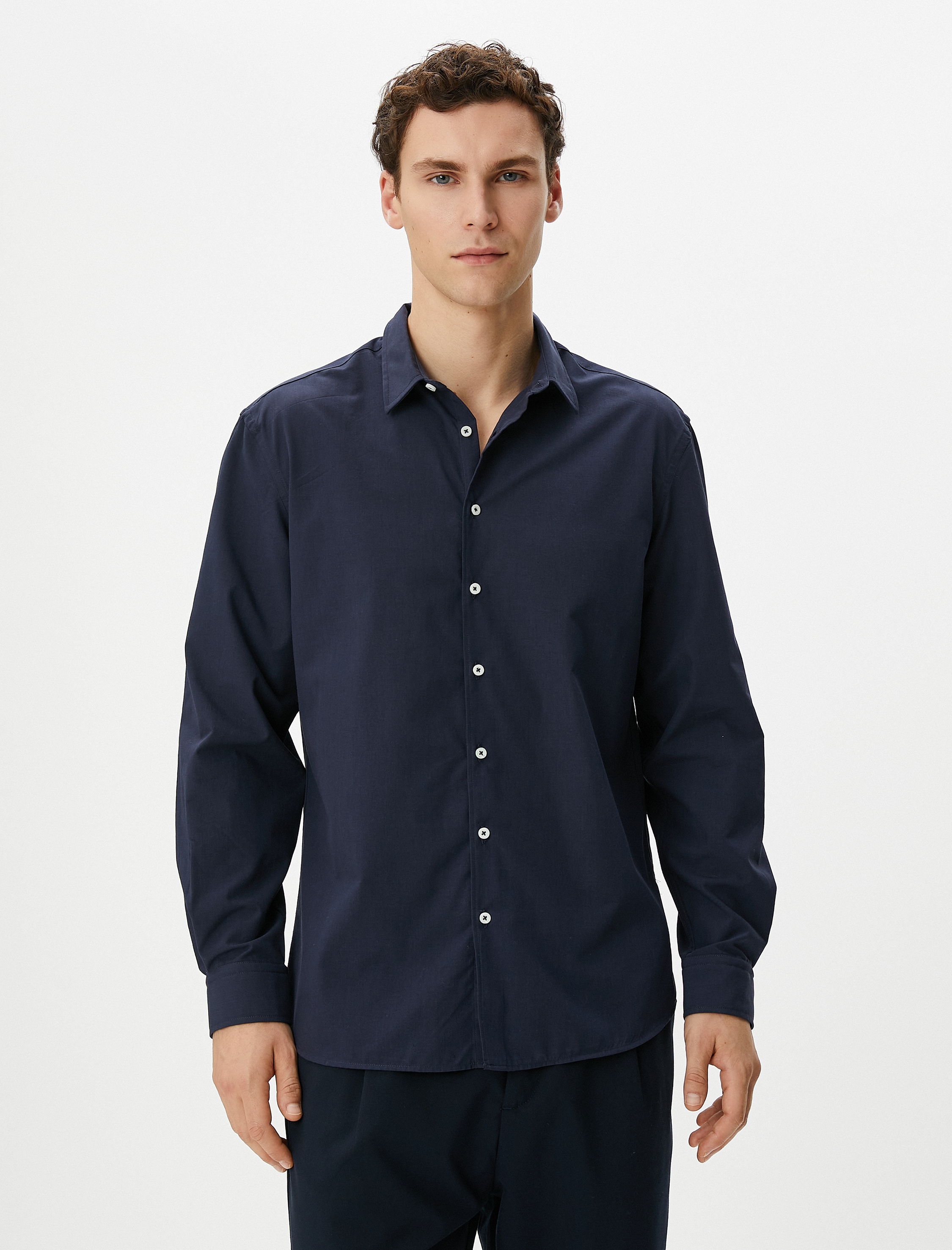   Klasik Gömlek Slim Fit Uzun Kollu Düğmeli