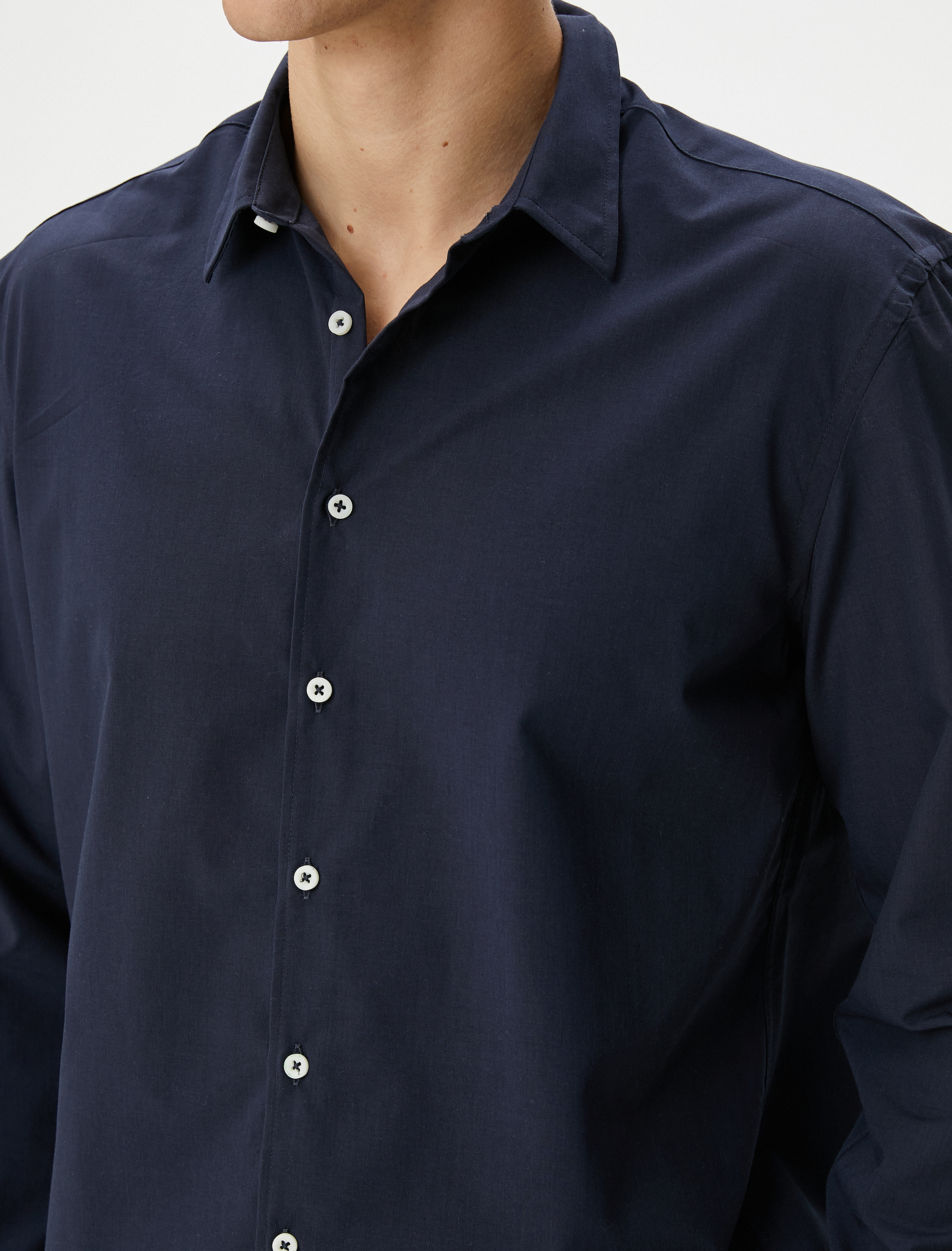   Klasik Gömlek Slim Fit Uzun Kollu Düğmeli