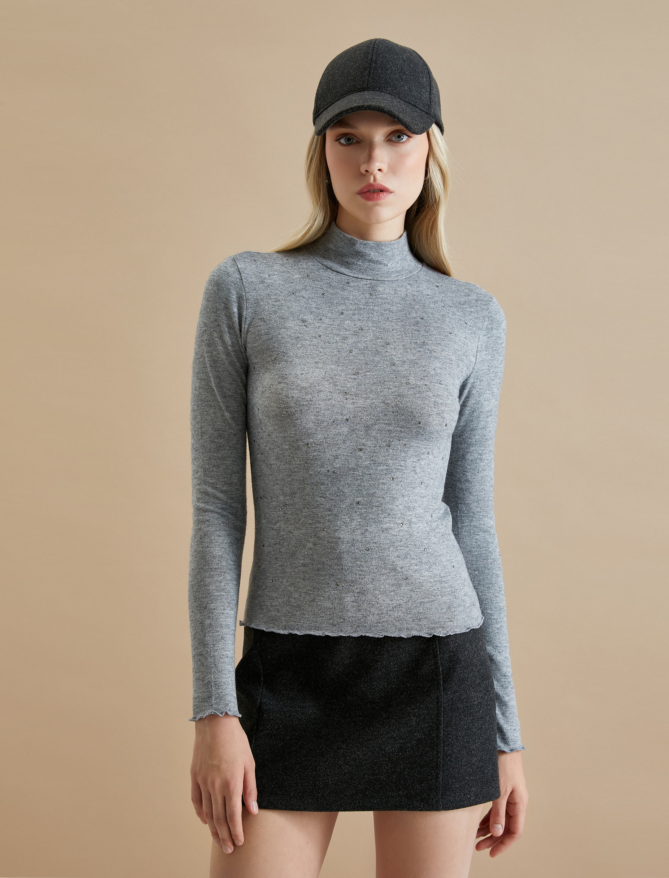   Koton X Şahika Ercümen - Yarım Balıkçı Yaka Uzun Kollu Tişört