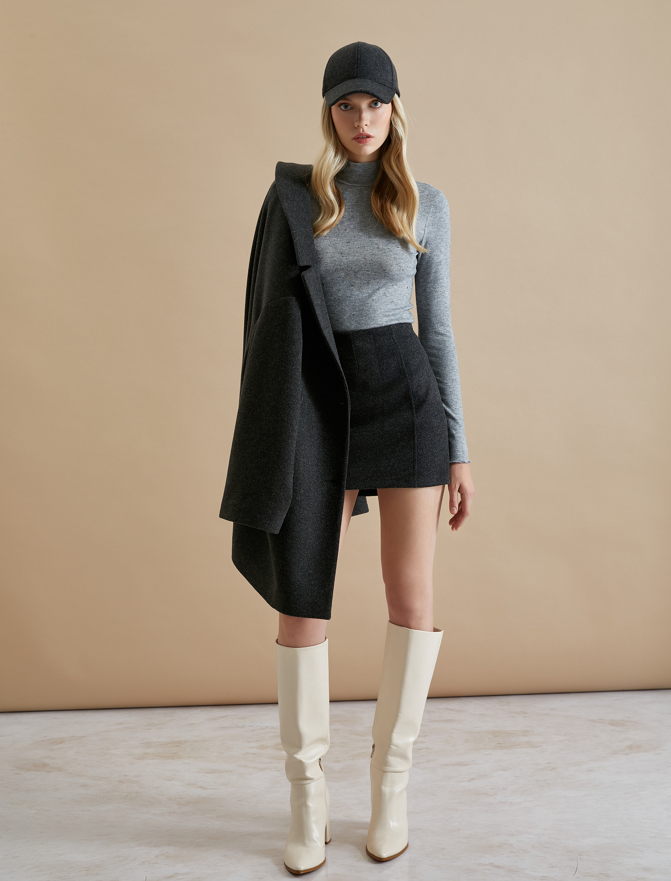   Koton X Şahika Ercümen - Yarım Balıkçı Yaka Uzun Kollu Tişört