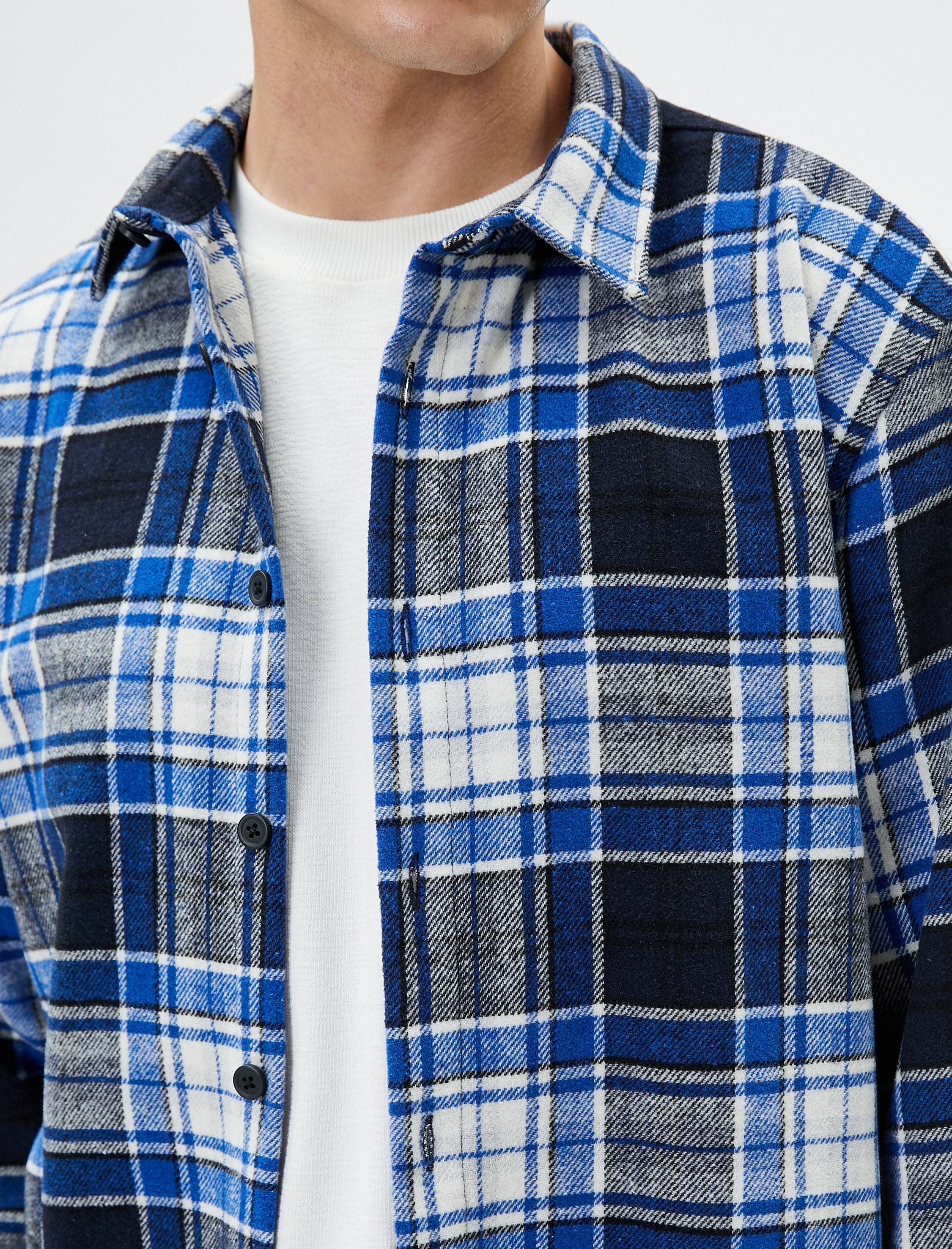   Oduncu Gömleği Klasik Yaka Düğmeli Uzun Kollu Regular Fit