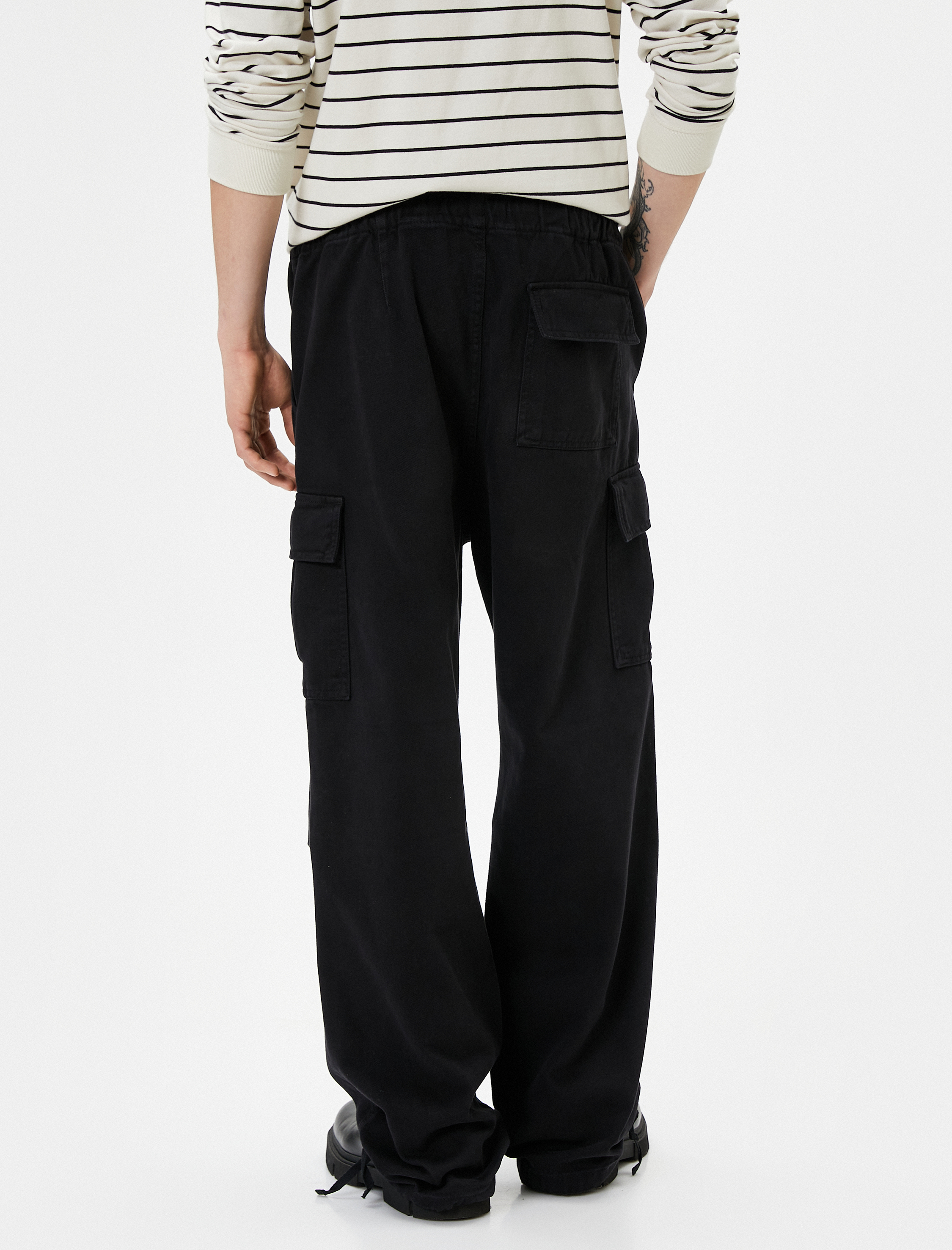   Paraşüt Pantolon Kargo Cepli Beli Bağcıklı Stoperli