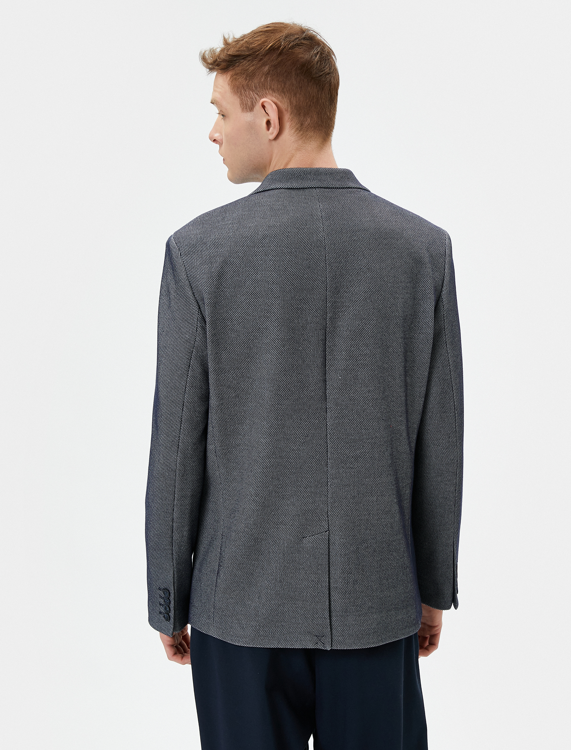   Blazer Ceket Slim Fit Düğmeli Cep Detaylı