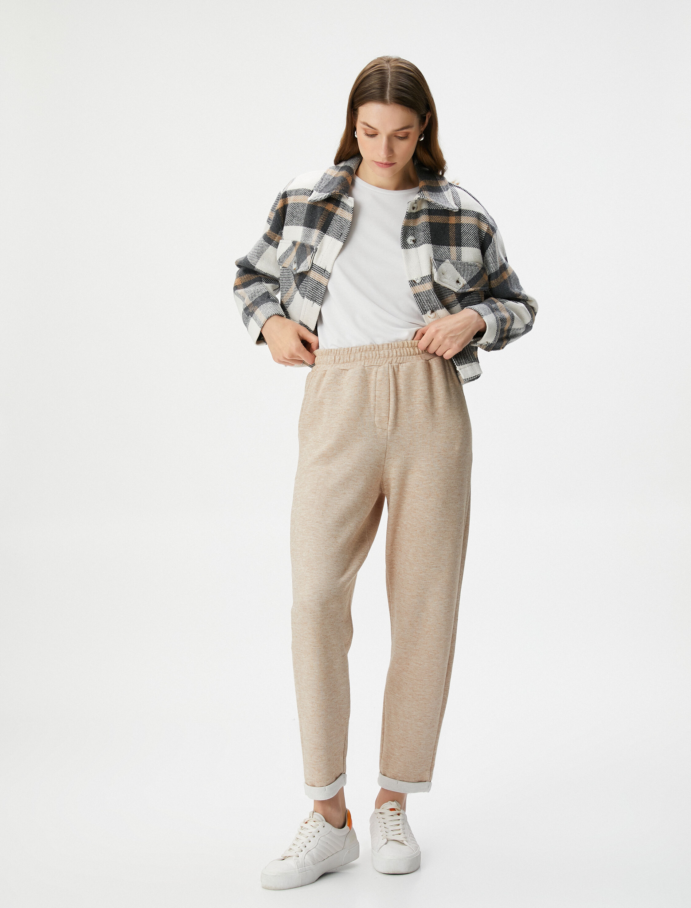   Jogger Pantolon Beli Lastikli Cep Detaylı