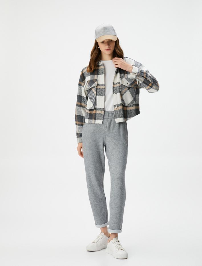  Jogger Pantolon Beli Lastikli Cep Detaylı