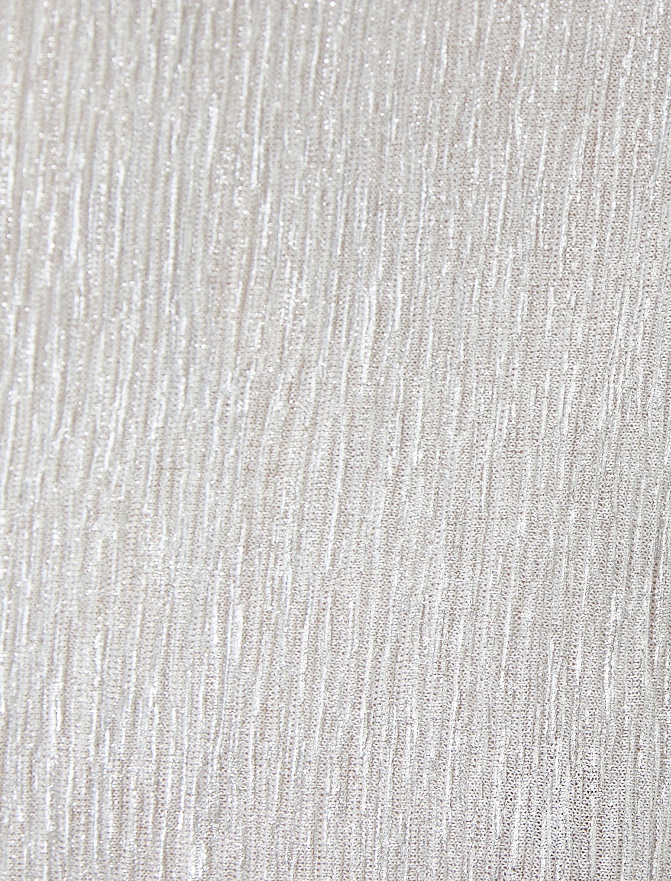   Uzun Kollu Parlak Tişört Dik Yaka