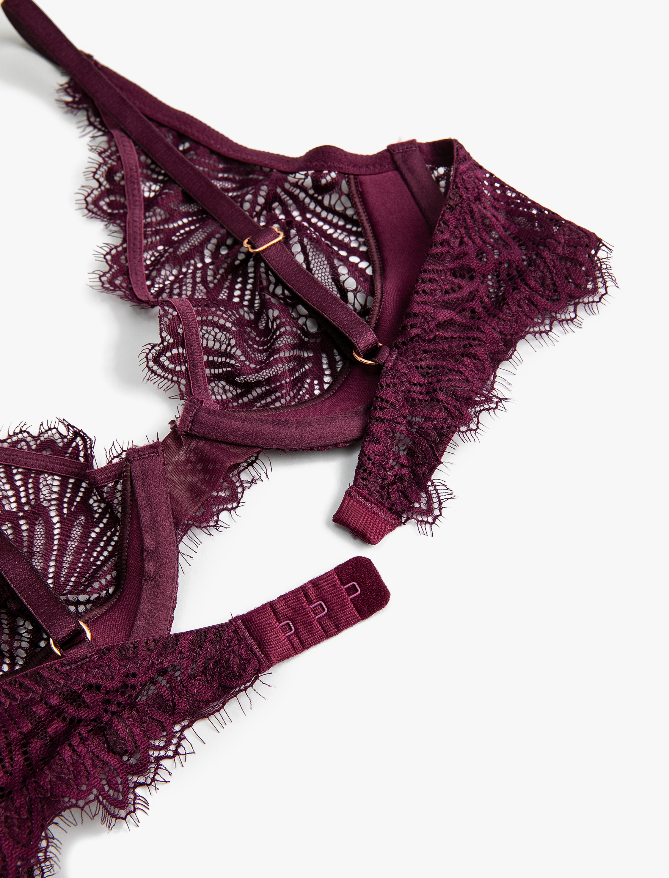   Dantelli Sütyen Balenli Dolgusuz Kapsız