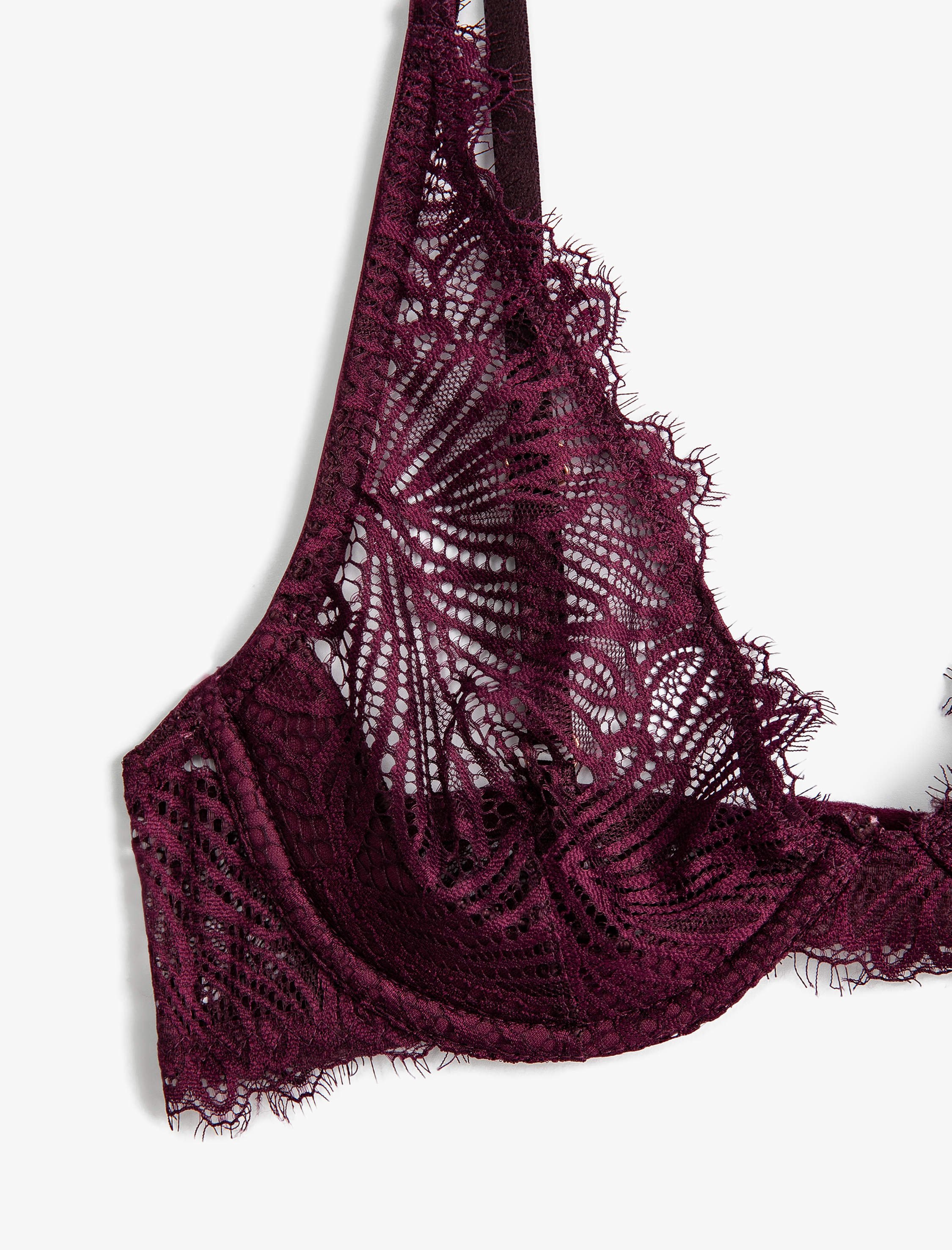   Dantelli Sütyen Balenli Dolgusuz Kapsız