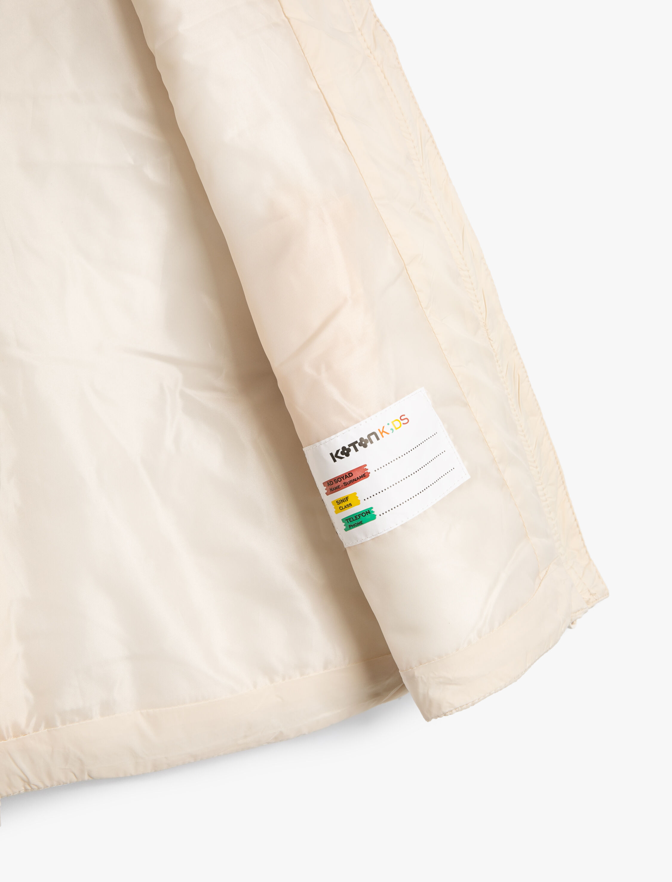  Kız Çocuk Şişme Yelek Dik Yaka Fermuarlı Cepli