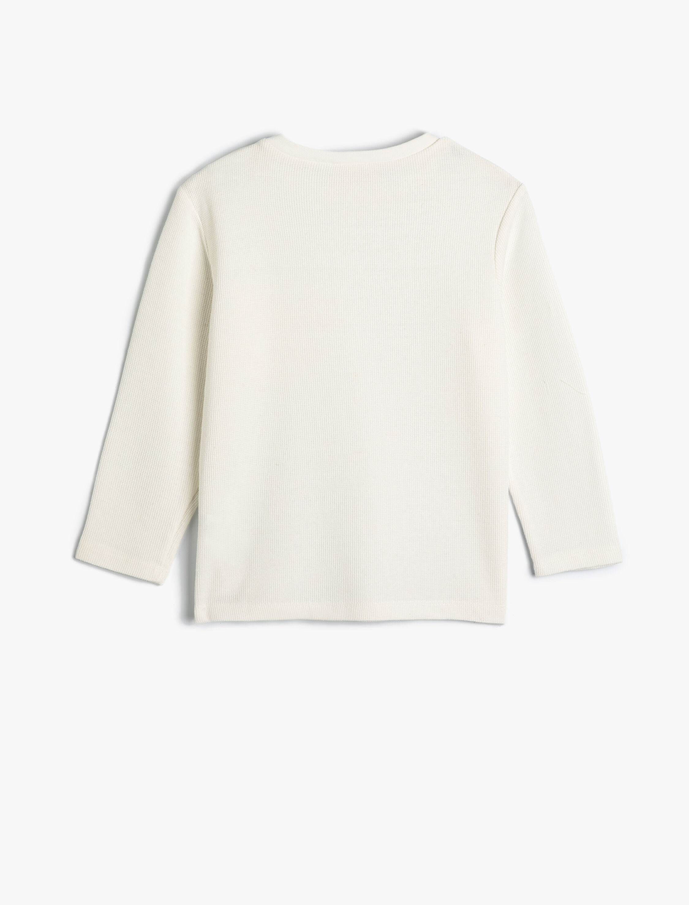  Erkek Çocuk Basic Tişört Uzun Kollu Bisiklet Yaka