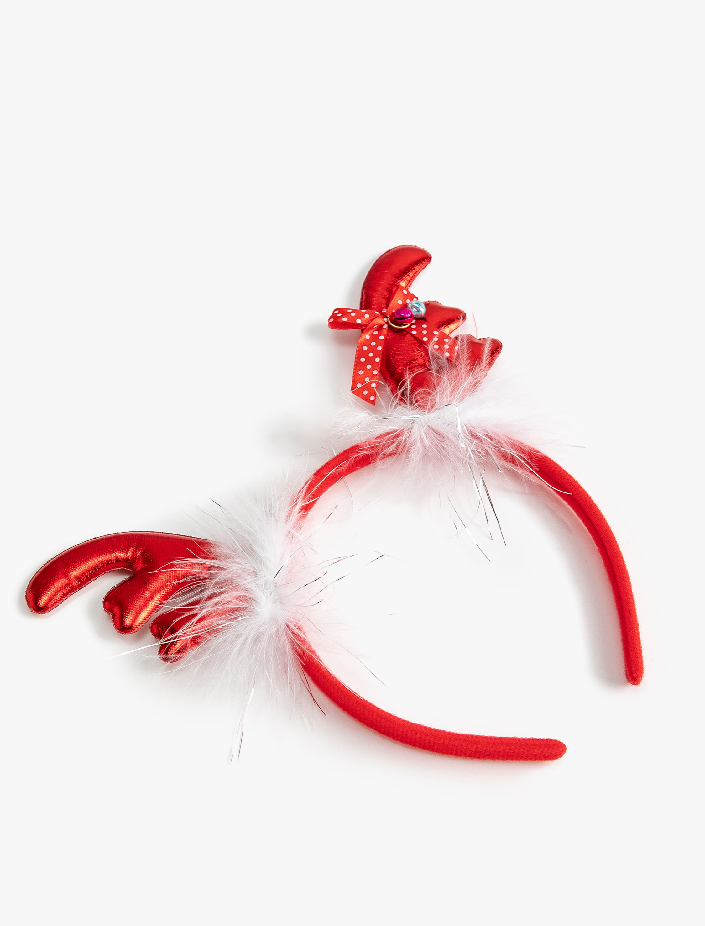  Kadın Yılbaşı Tacı Parlak Geyik Boynuzu Aplike Detaylı