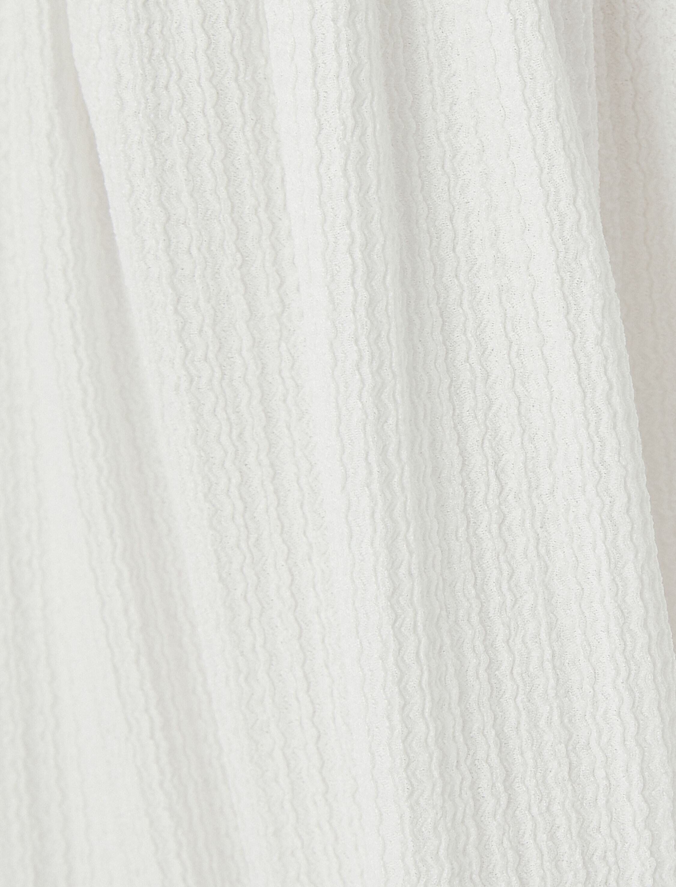   Midi Etek Lastikli Yüksek Bel Dokulu