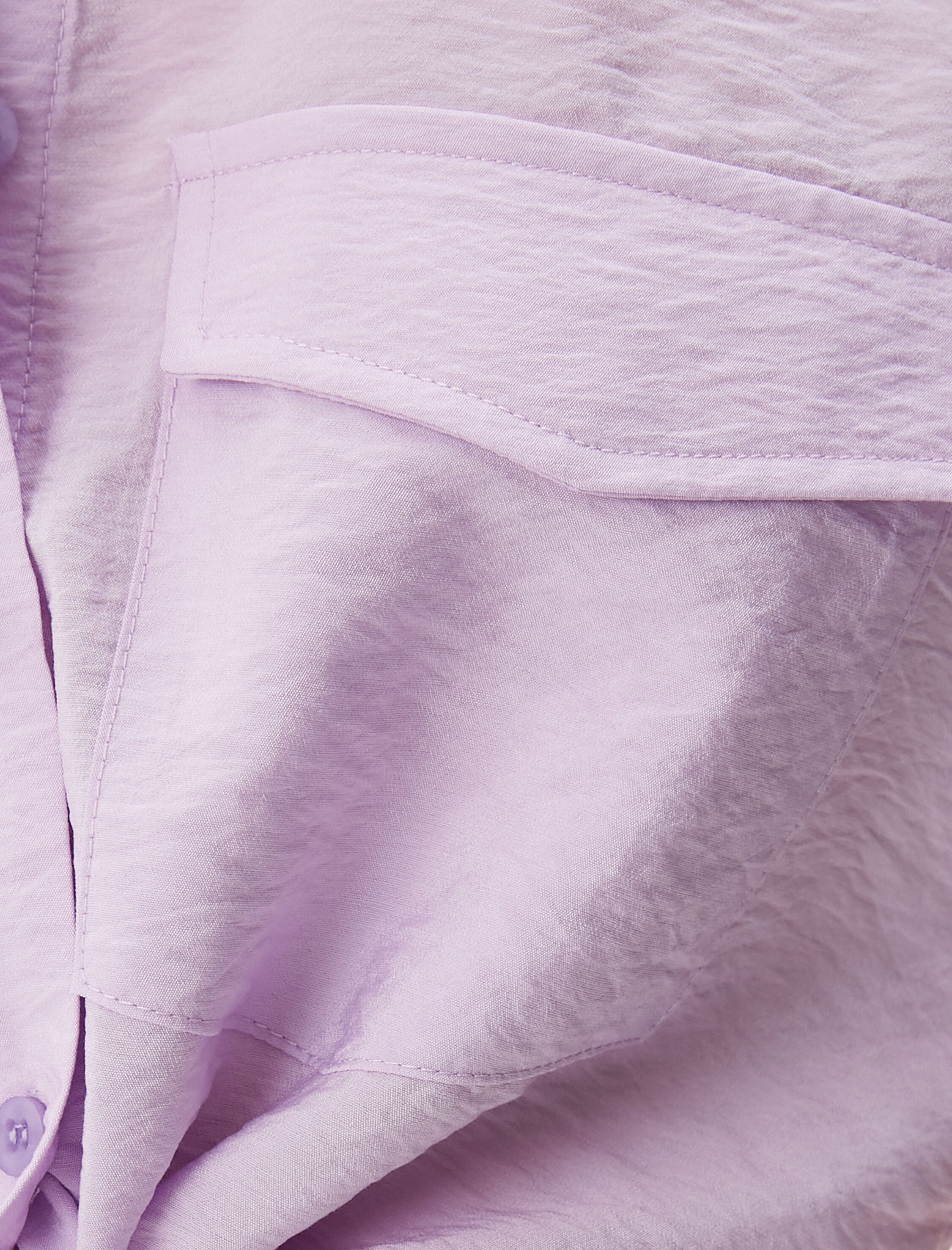   Önden Bağlamalı Gömlek Crop Düğmeli Cepli Viskon