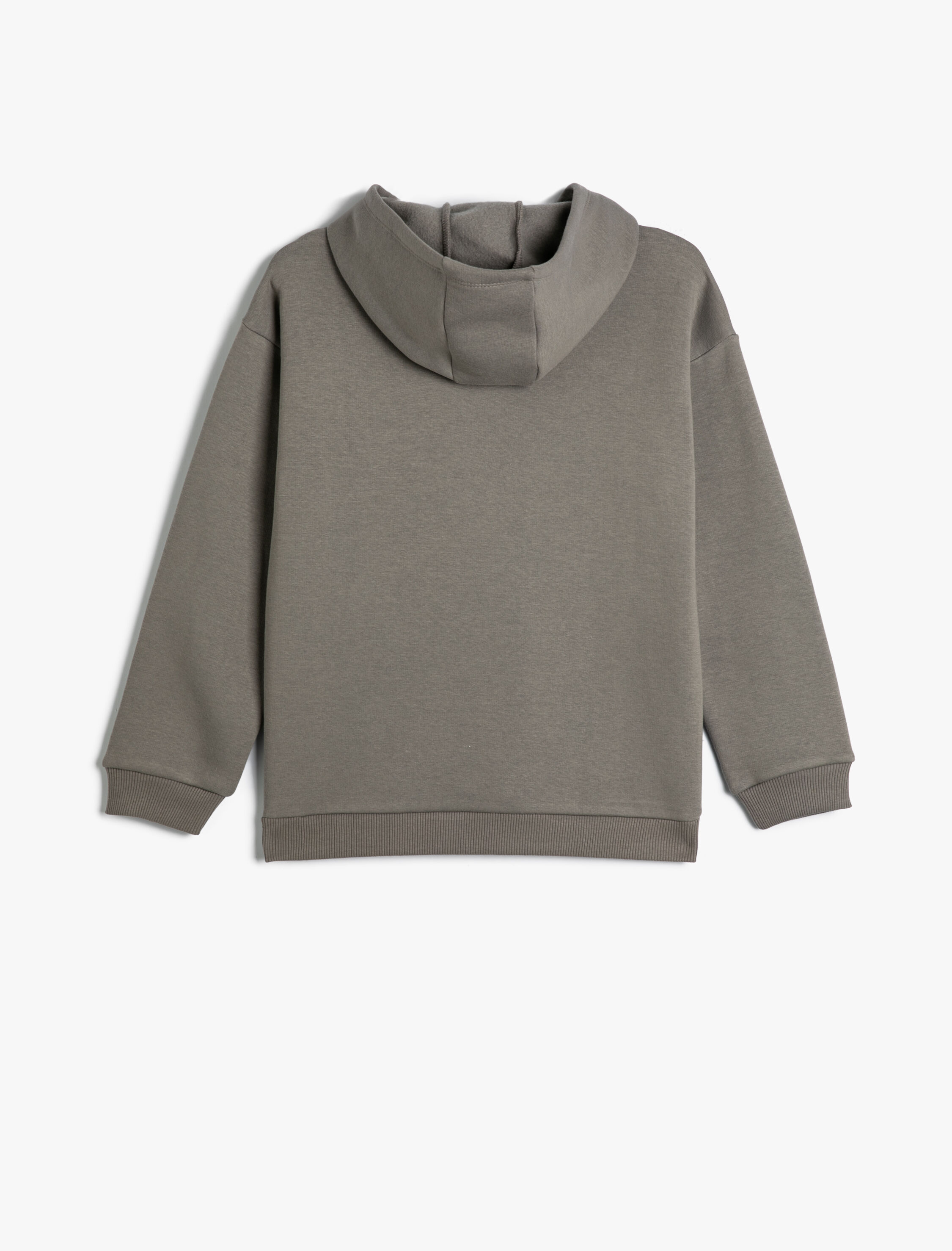  Erkek Çocuk Kapşonlu Dinozorlu Sweat Baskılı Uzun Kollu Şardonlu