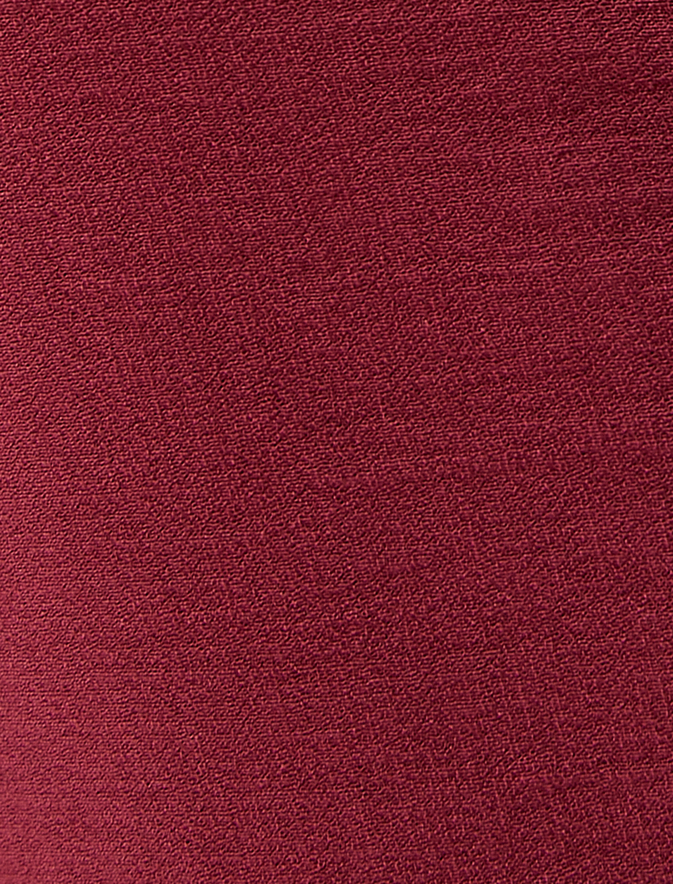   Midi Kloş Elbise Kruvaze Fırfırlı Beli Bağlamalı Uzun Kollu