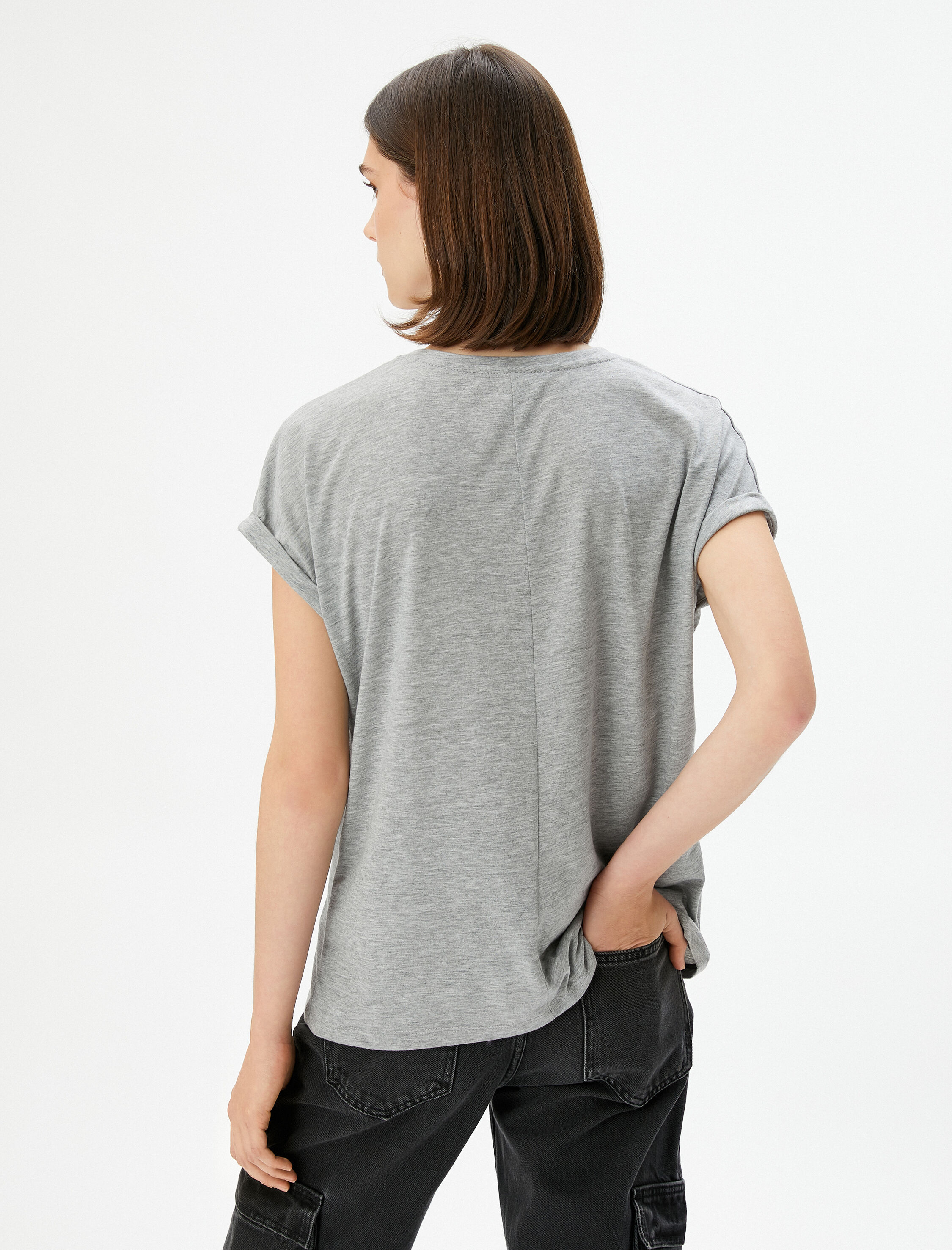   Baskılı Tişört Kısa Kollu Bisiklet Yaka Regular Fit