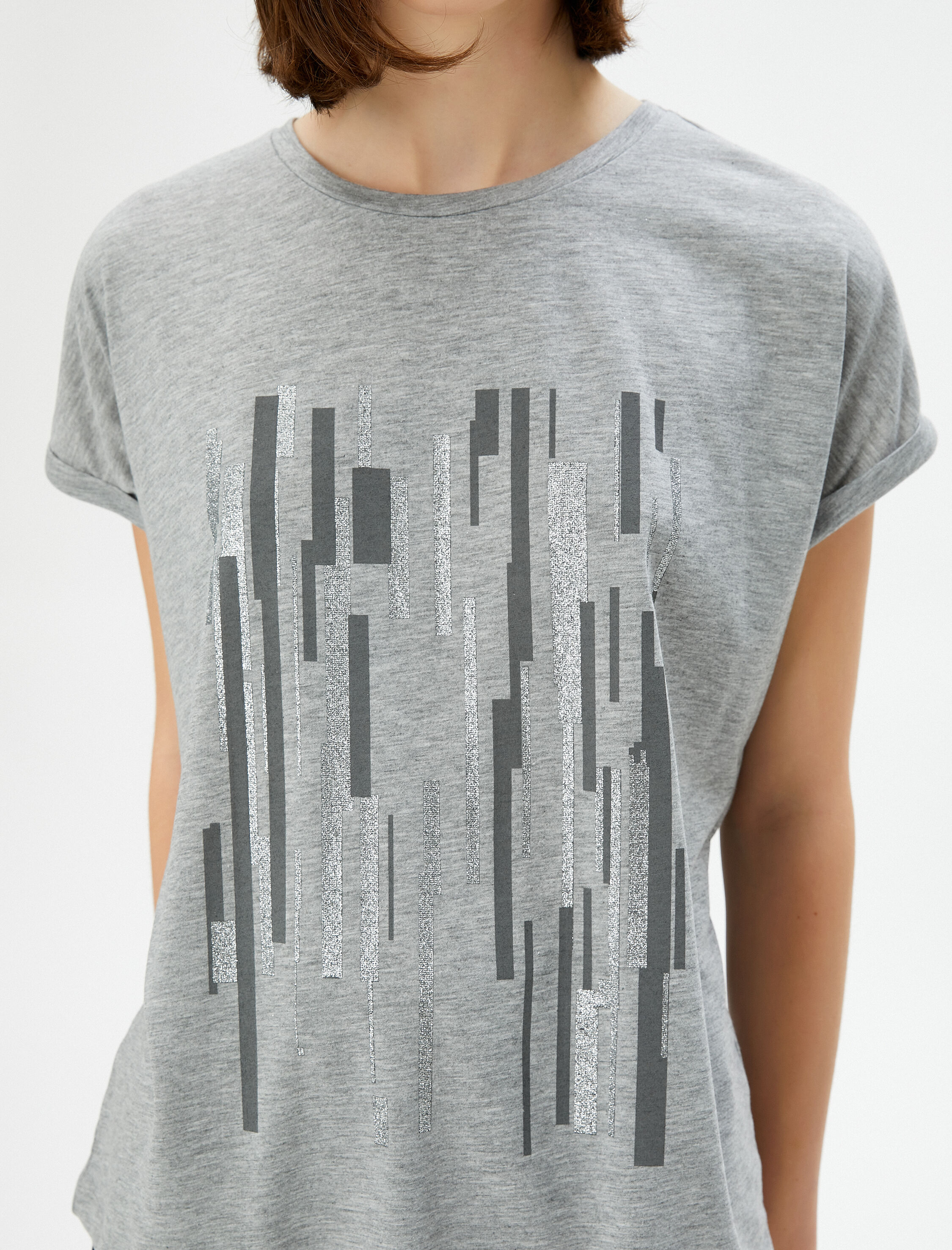   Baskılı Tişört Kısa Kollu Bisiklet Yaka Regular Fit