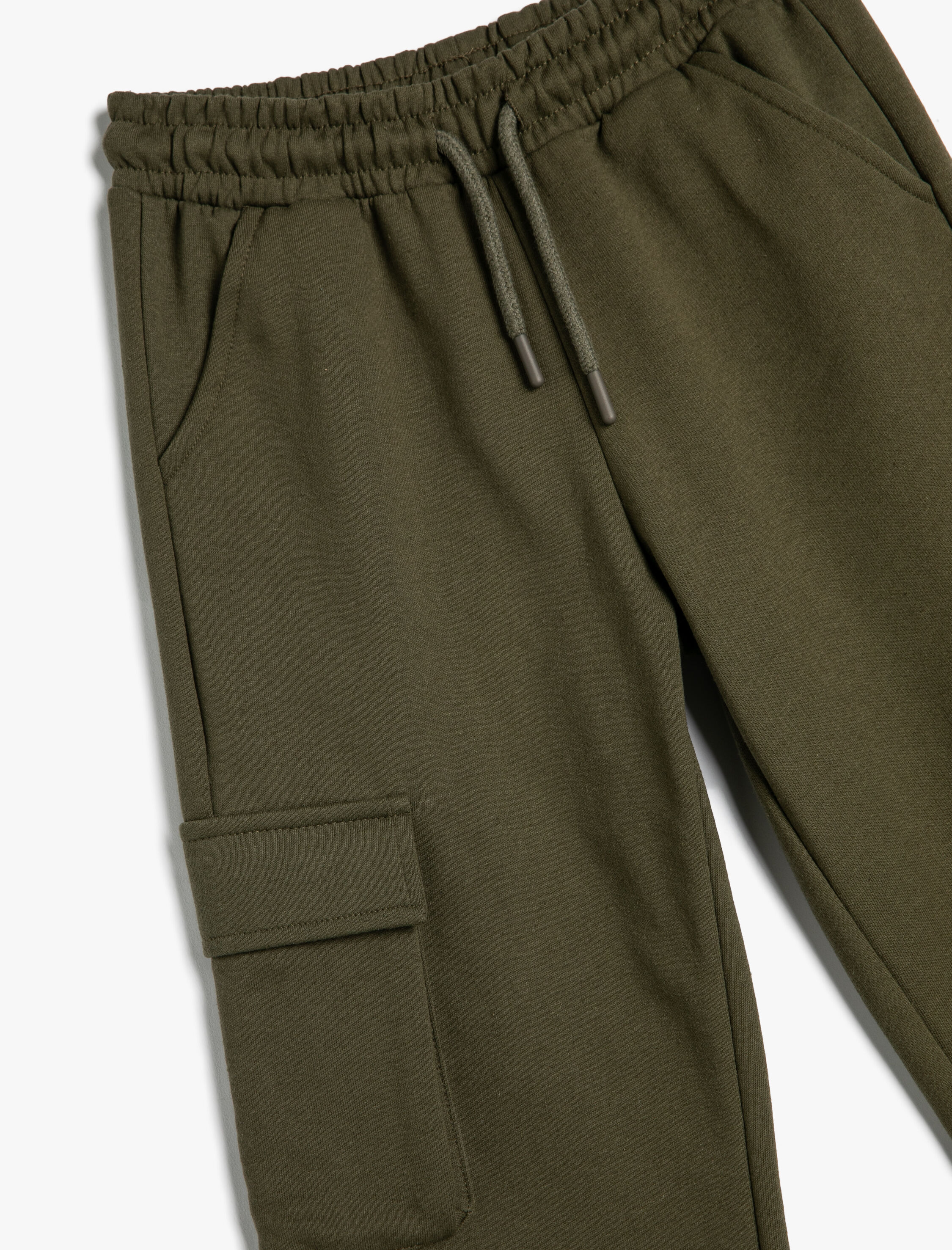  Erkek Çocuk Basic Kargo Eşofman Altı Kapaklı Cep Detaylı Beli Bağlamalı