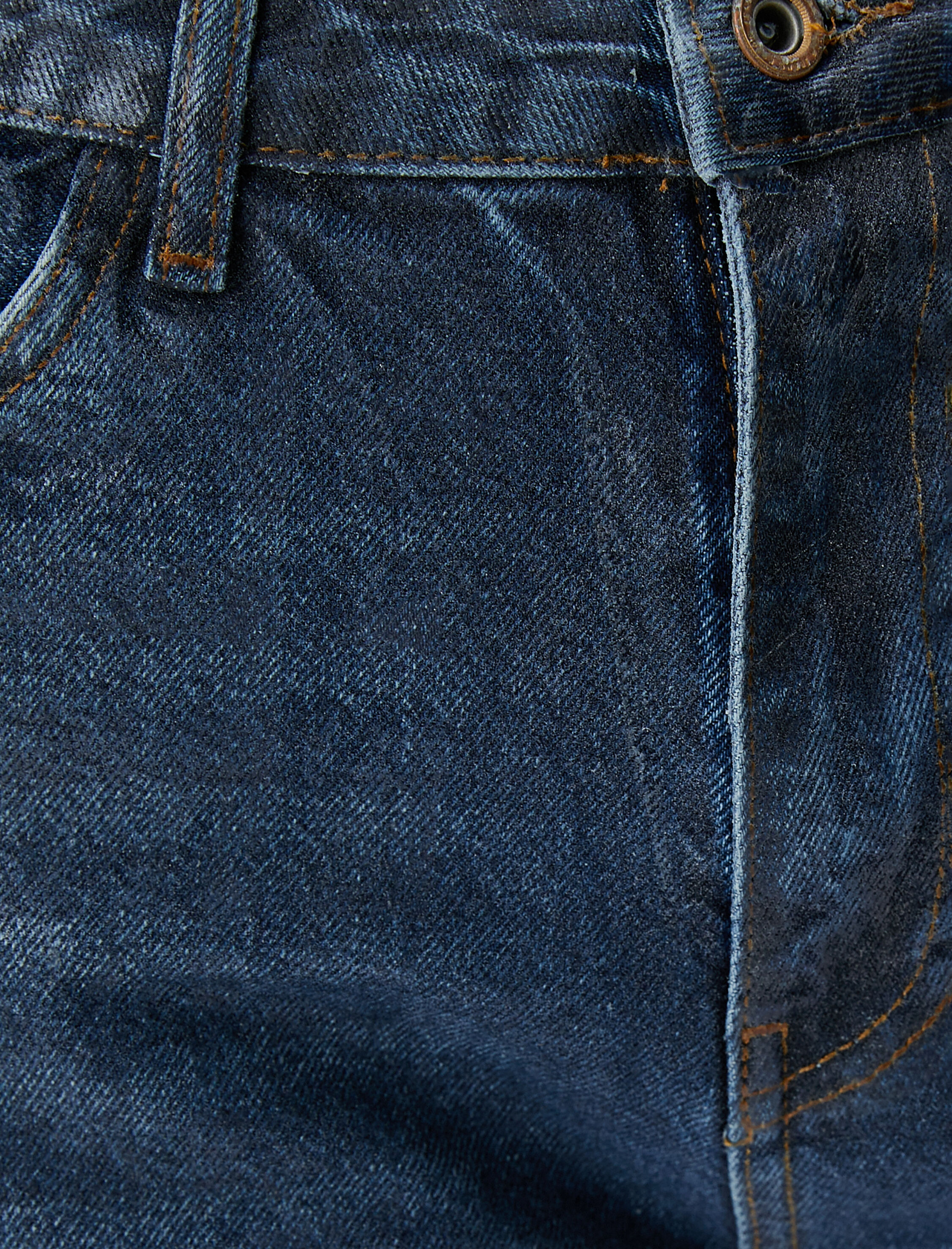   Straight Jean Kot Pantolon Düz Paça Esnemeyen Pamuklu Cepli - Eve Jean