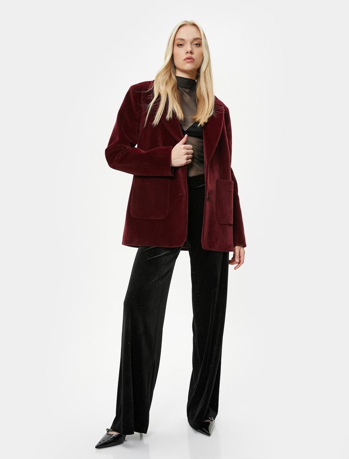  Melis Ağazat X Koton - Cep Detaylı Düğmeli Mont