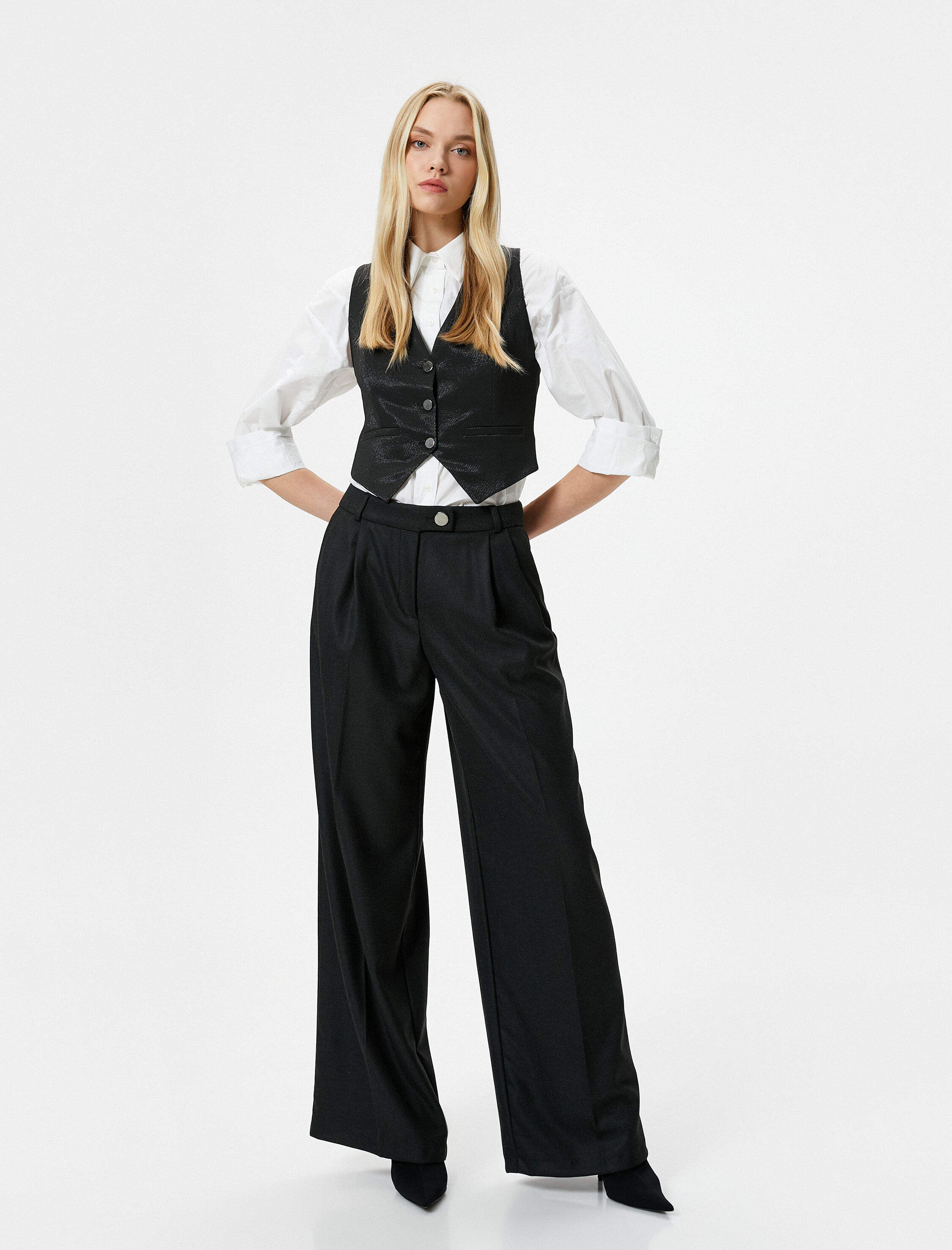   Koton X Şahika Ercümen - Cepli Bol Paça Pantolon