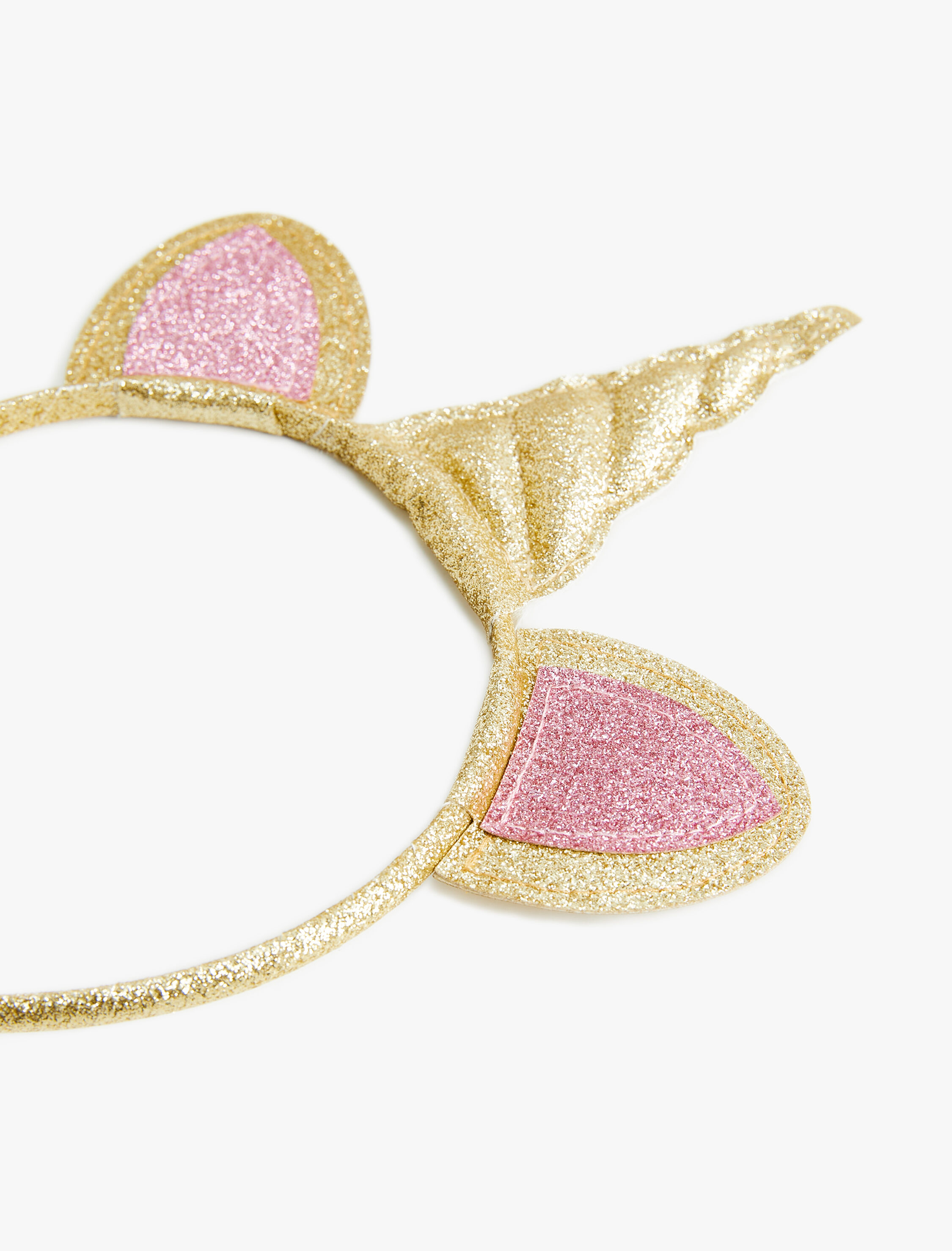  Kız Çocuk Yılbaşı Unicorn Taç Boynuz Detaylı Simli