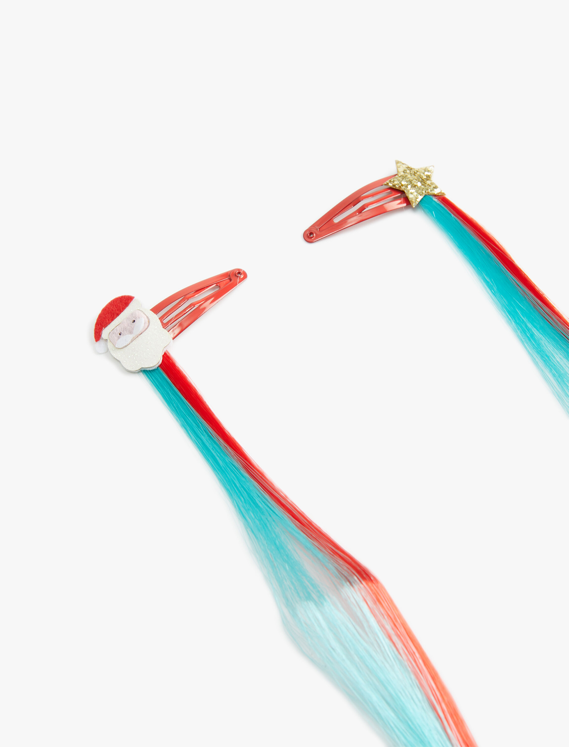  Kız Çocuk Yılbaşı Temalı 2'li Çıtçıt Toka Seti